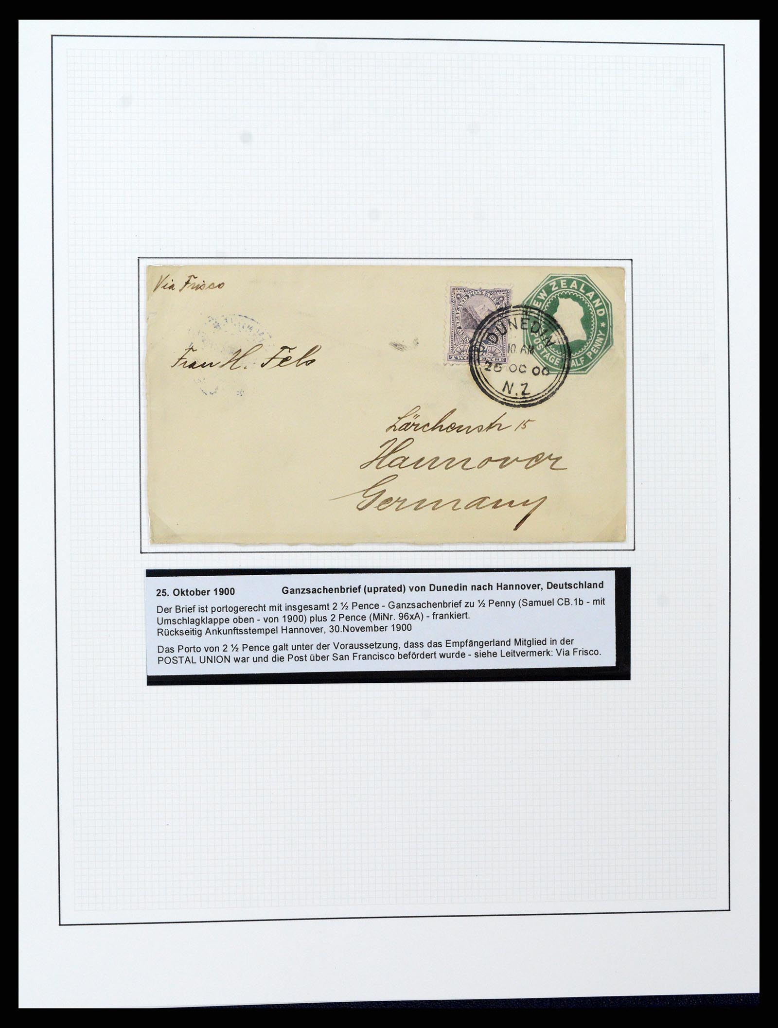 37582 044 - Postzegelverzameling 37582 Nieuw Zeeland 1862-1970.