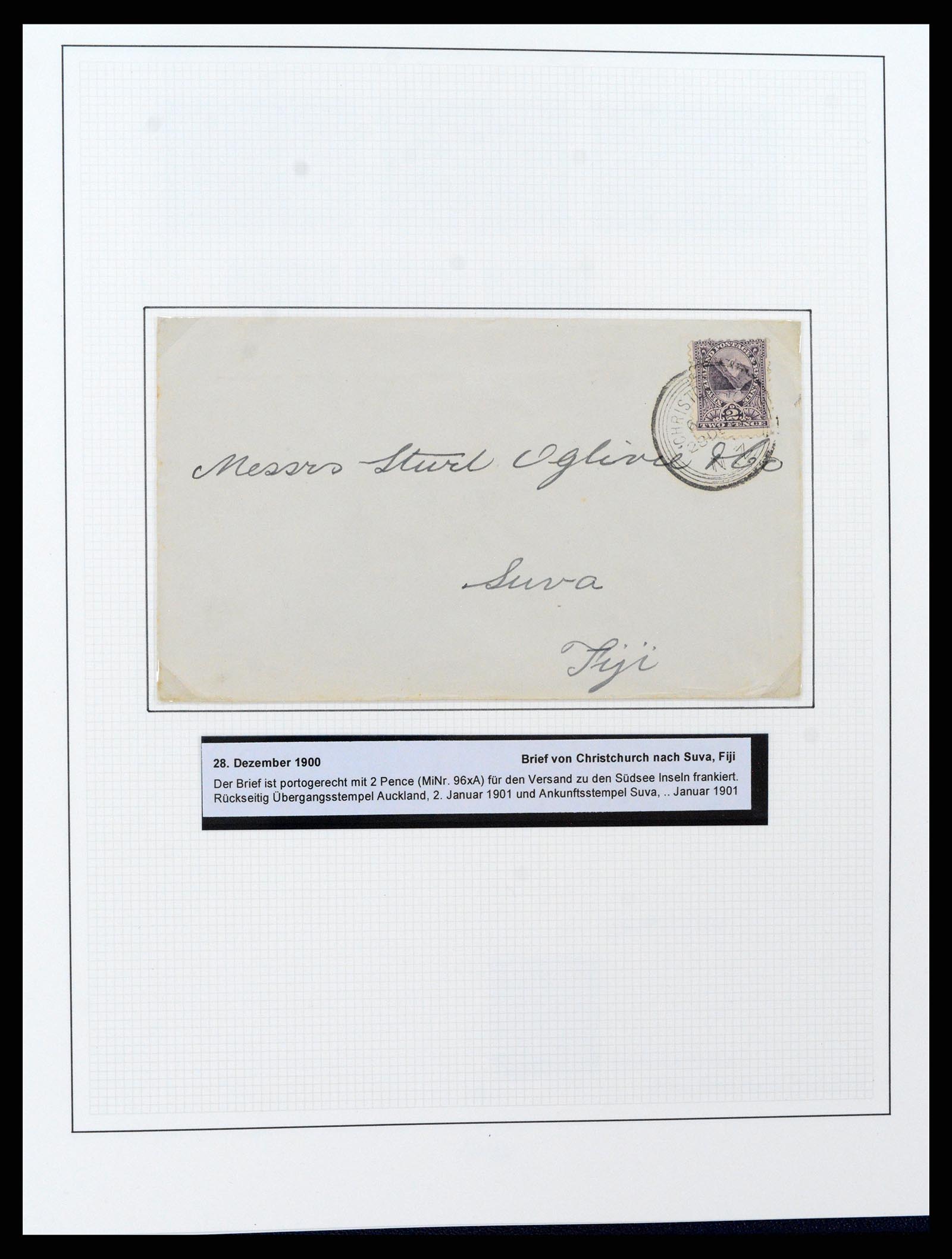 37582 045 - Postzegelverzameling 37582 Nieuw Zeeland 1862-1970.