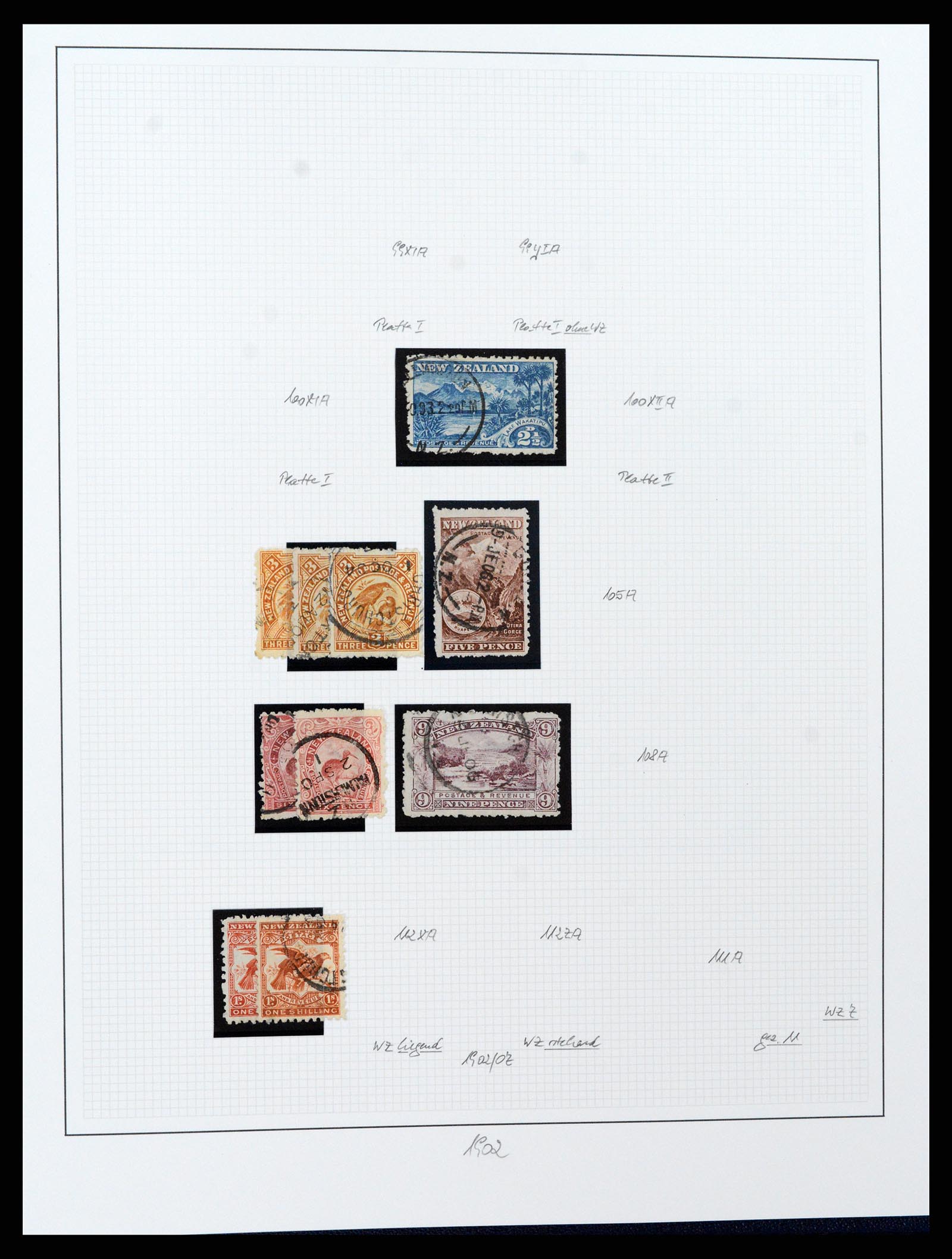 37582 047 - Postzegelverzameling 37582 Nieuw Zeeland 1862-1970.