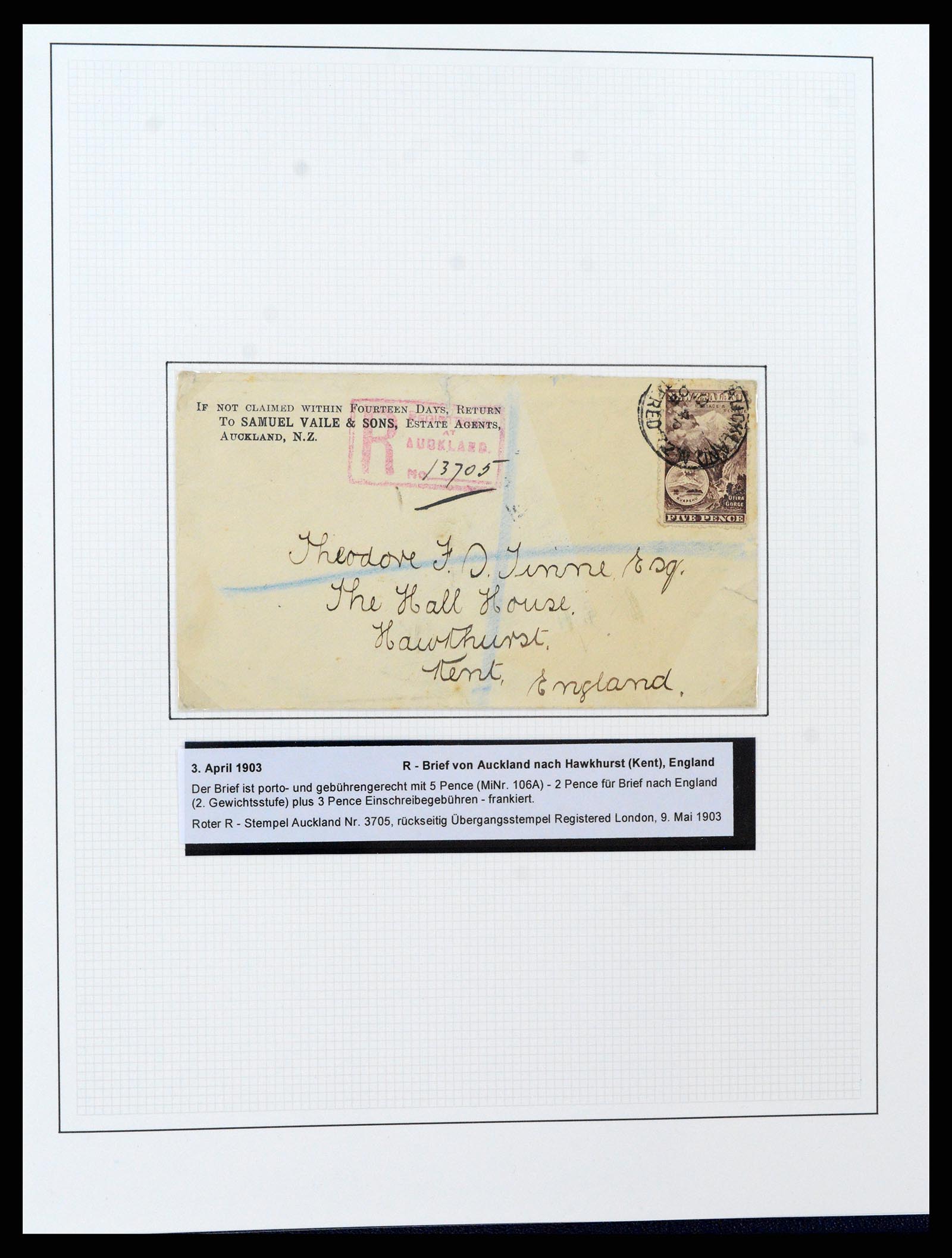 37582 048 - Postzegelverzameling 37582 Nieuw Zeeland 1862-1970.