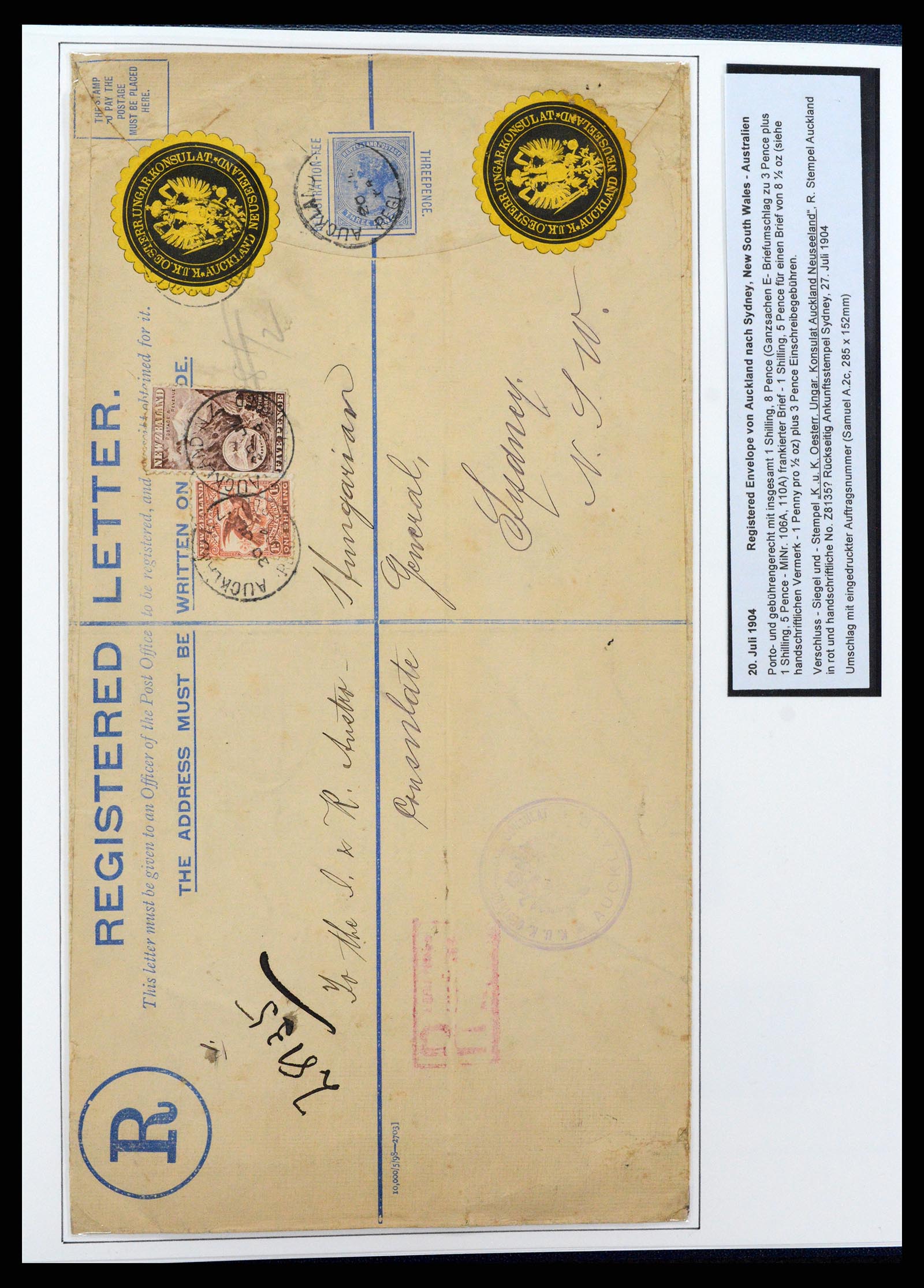 37582 049 - Postzegelverzameling 37582 Nieuw Zeeland 1862-1970.