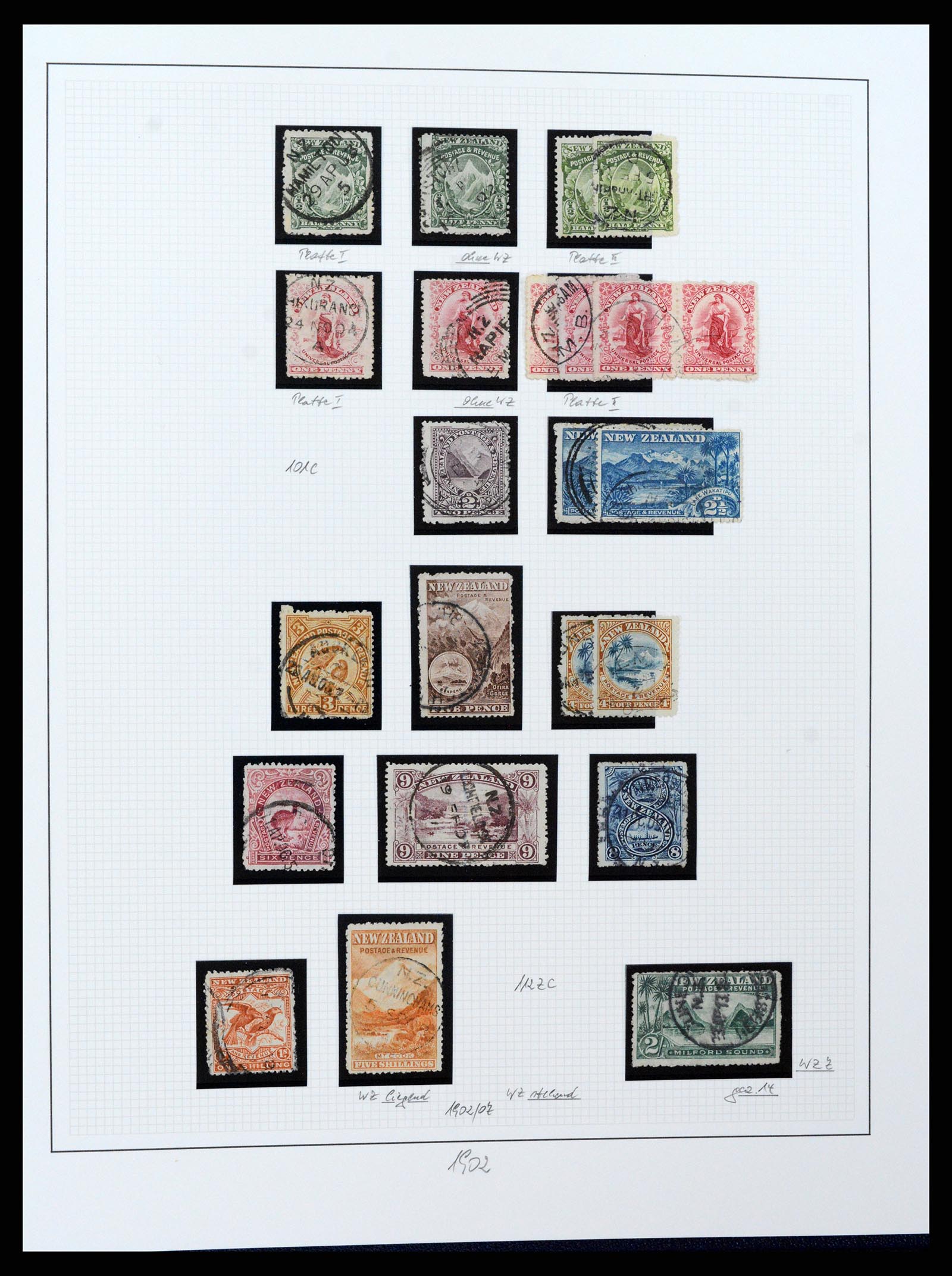 37582 050 - Stamp collection 37582 New Zealand 1862-1970.