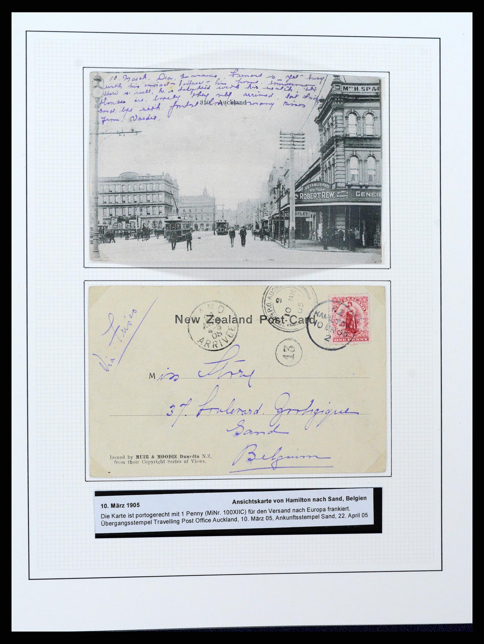 37582 055 - Postzegelverzameling 37582 Nieuw Zeeland 1862-1970.
