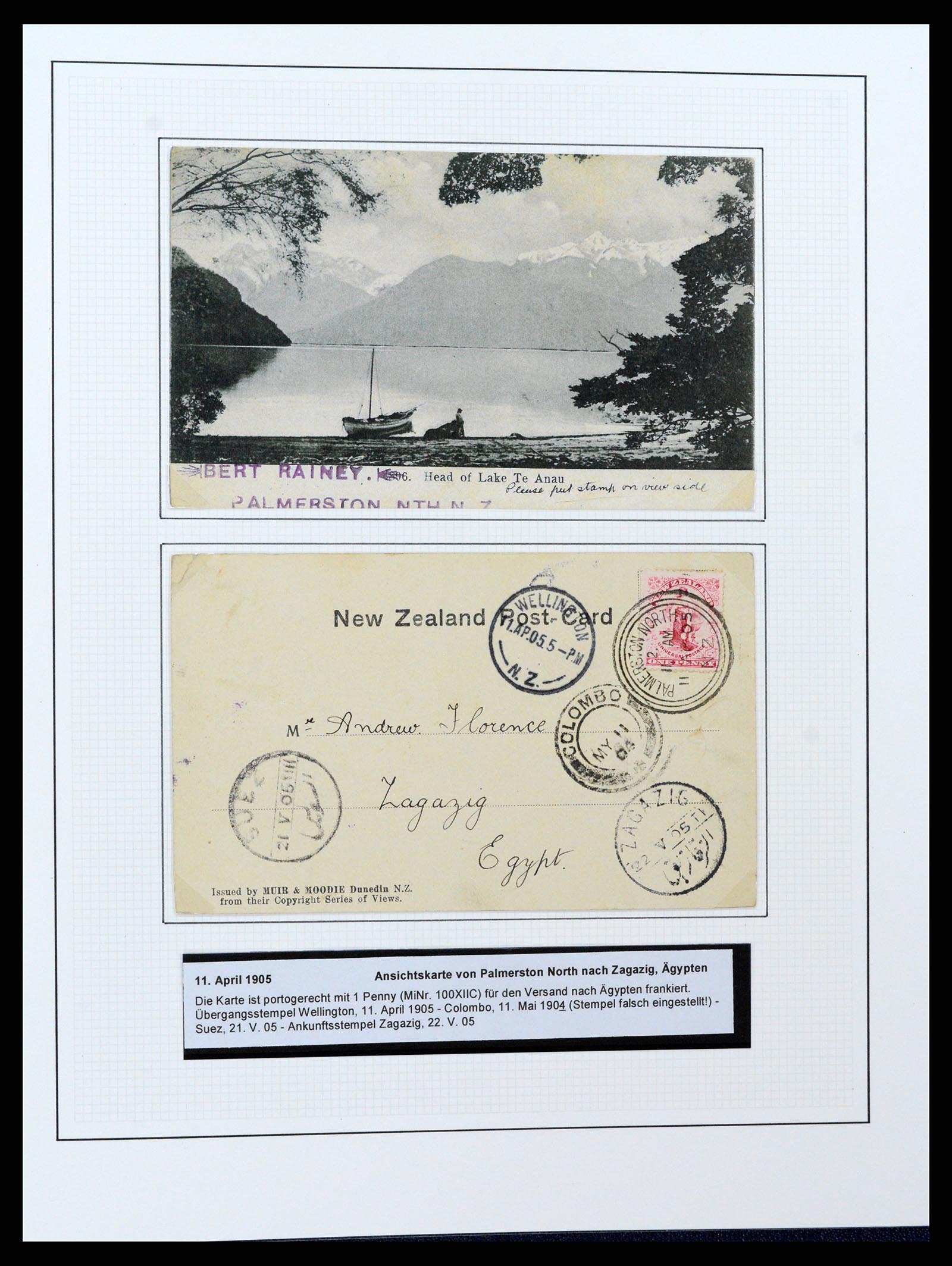 37582 056 - Postzegelverzameling 37582 Nieuw Zeeland 1862-1970.