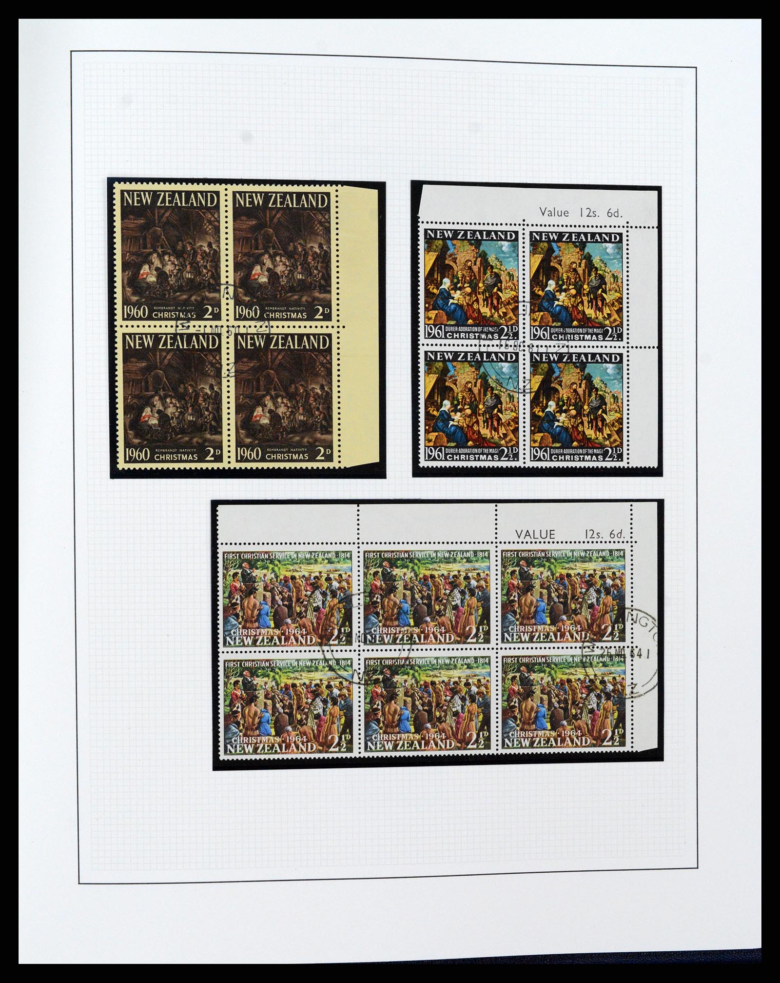 37582 201 - Postzegelverzameling 37582 Nieuw Zeeland 1862-1970.