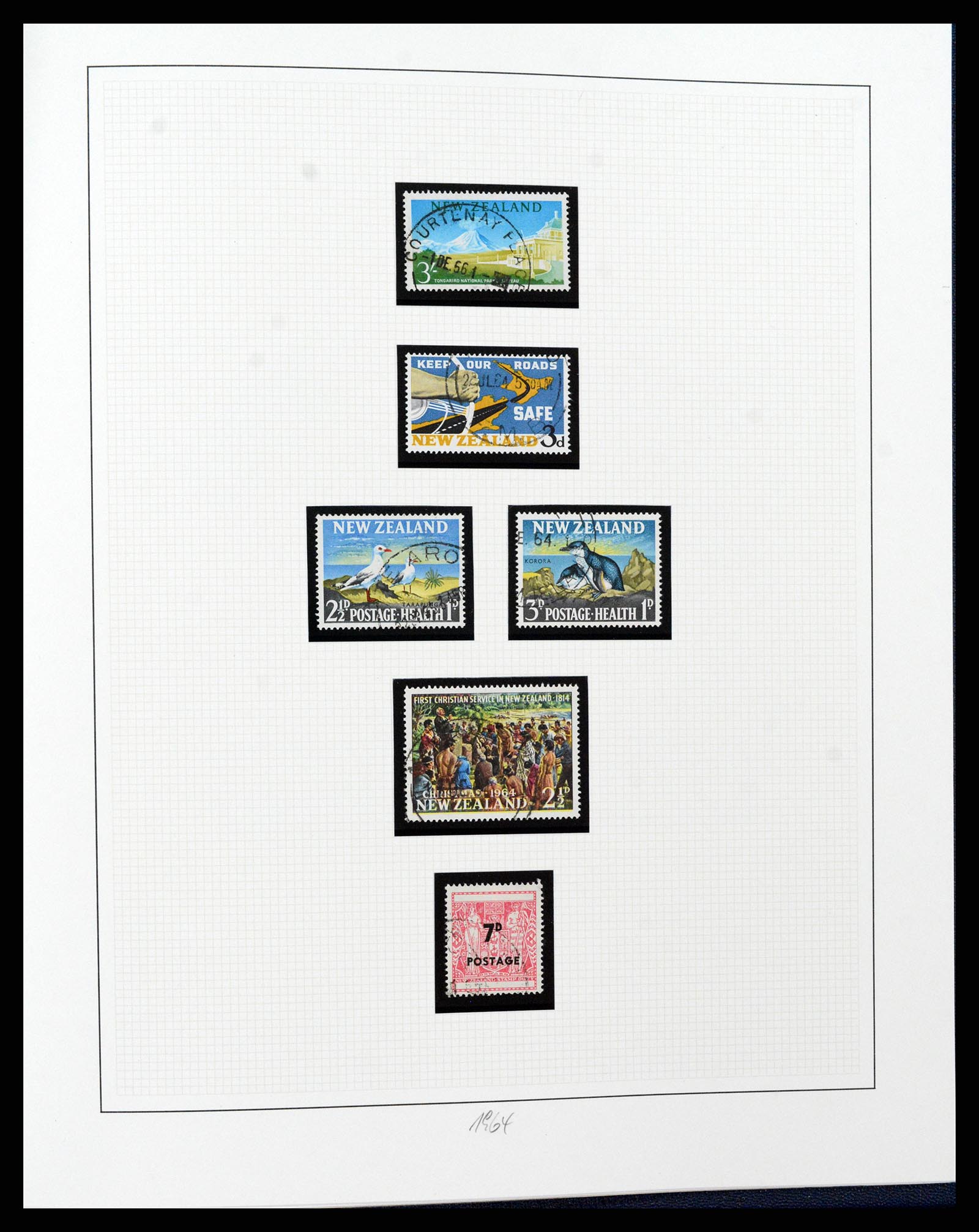 37582 202 - Postzegelverzameling 37582 Nieuw Zeeland 1862-1970.