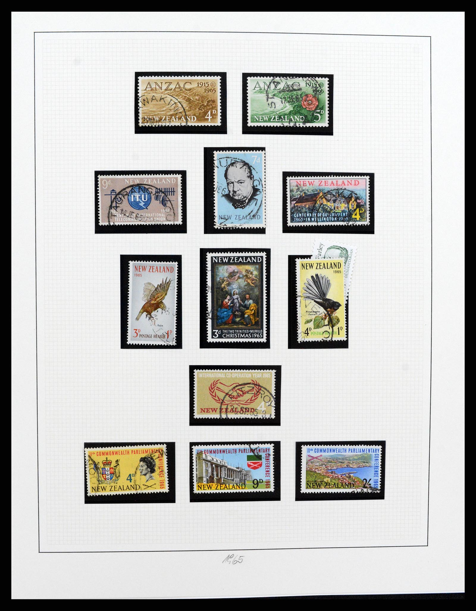 37582 204 - Postzegelverzameling 37582 Nieuw Zeeland 1862-1970.