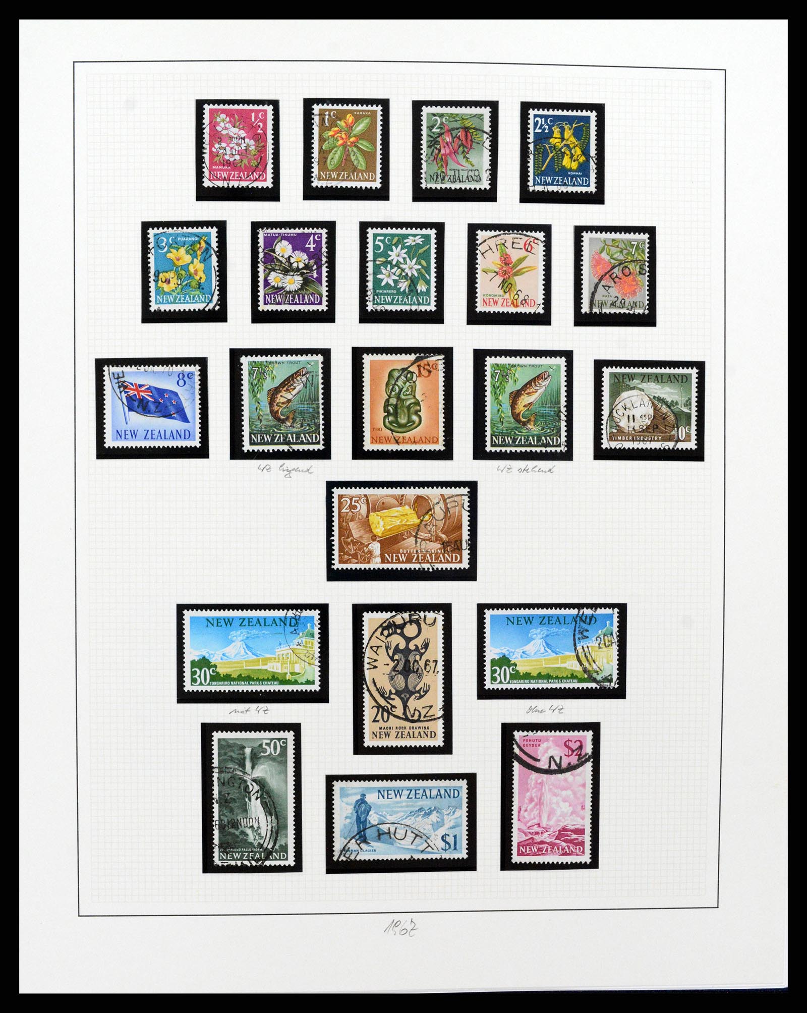 37582 211 - Postzegelverzameling 37582 Nieuw Zeeland 1862-1970.