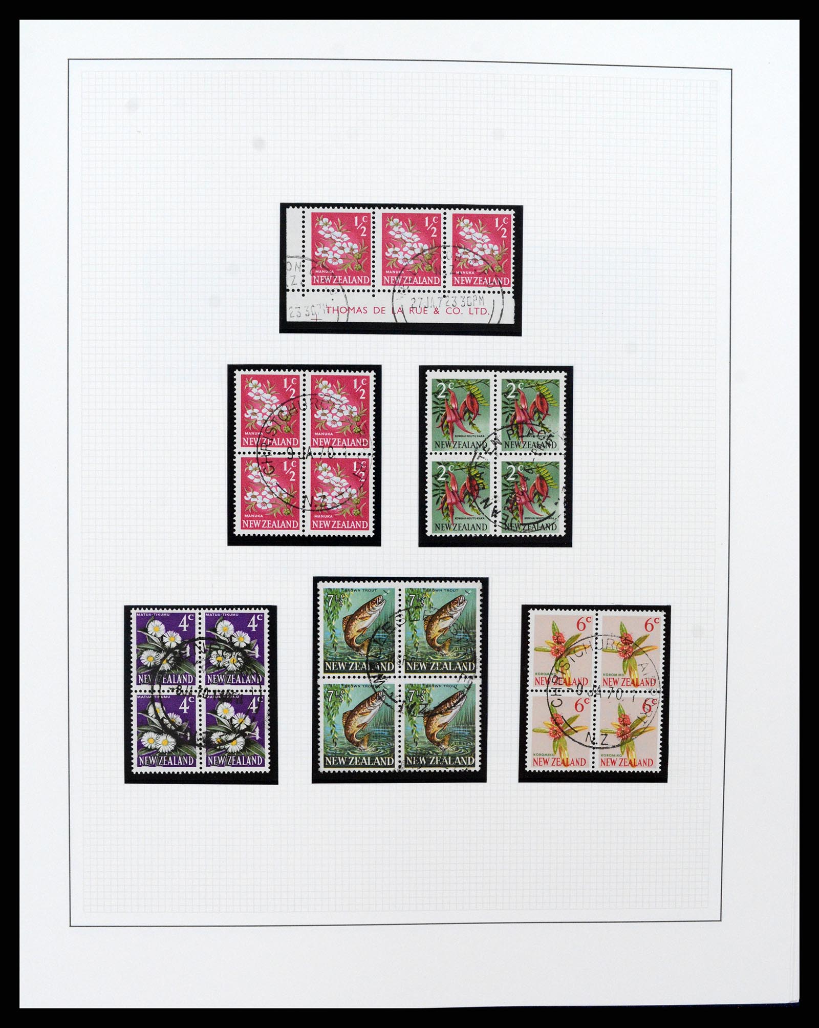 37582 212 - Postzegelverzameling 37582 Nieuw Zeeland 1862-1970.