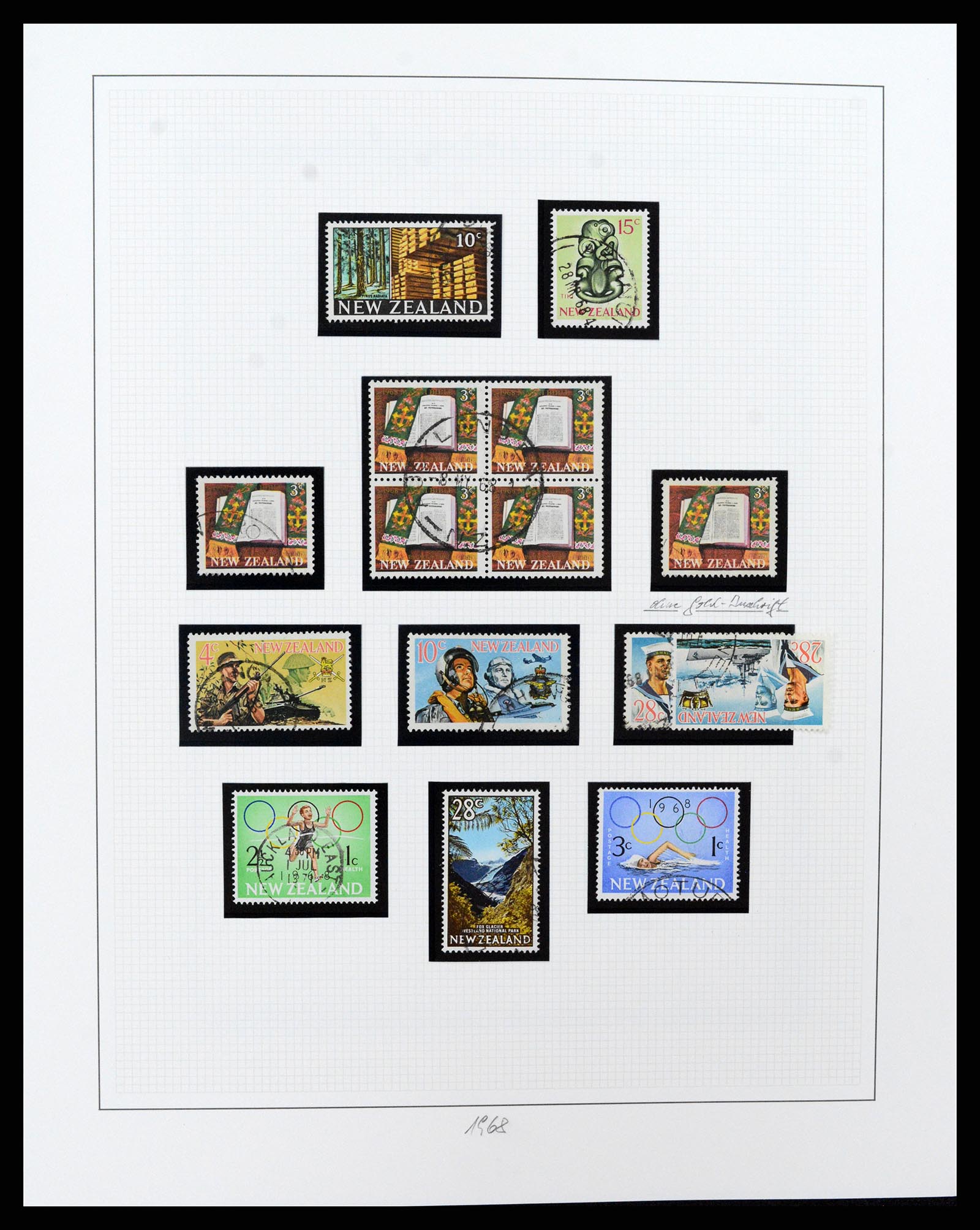 37582 218 - Postzegelverzameling 37582 Nieuw Zeeland 1862-1970.