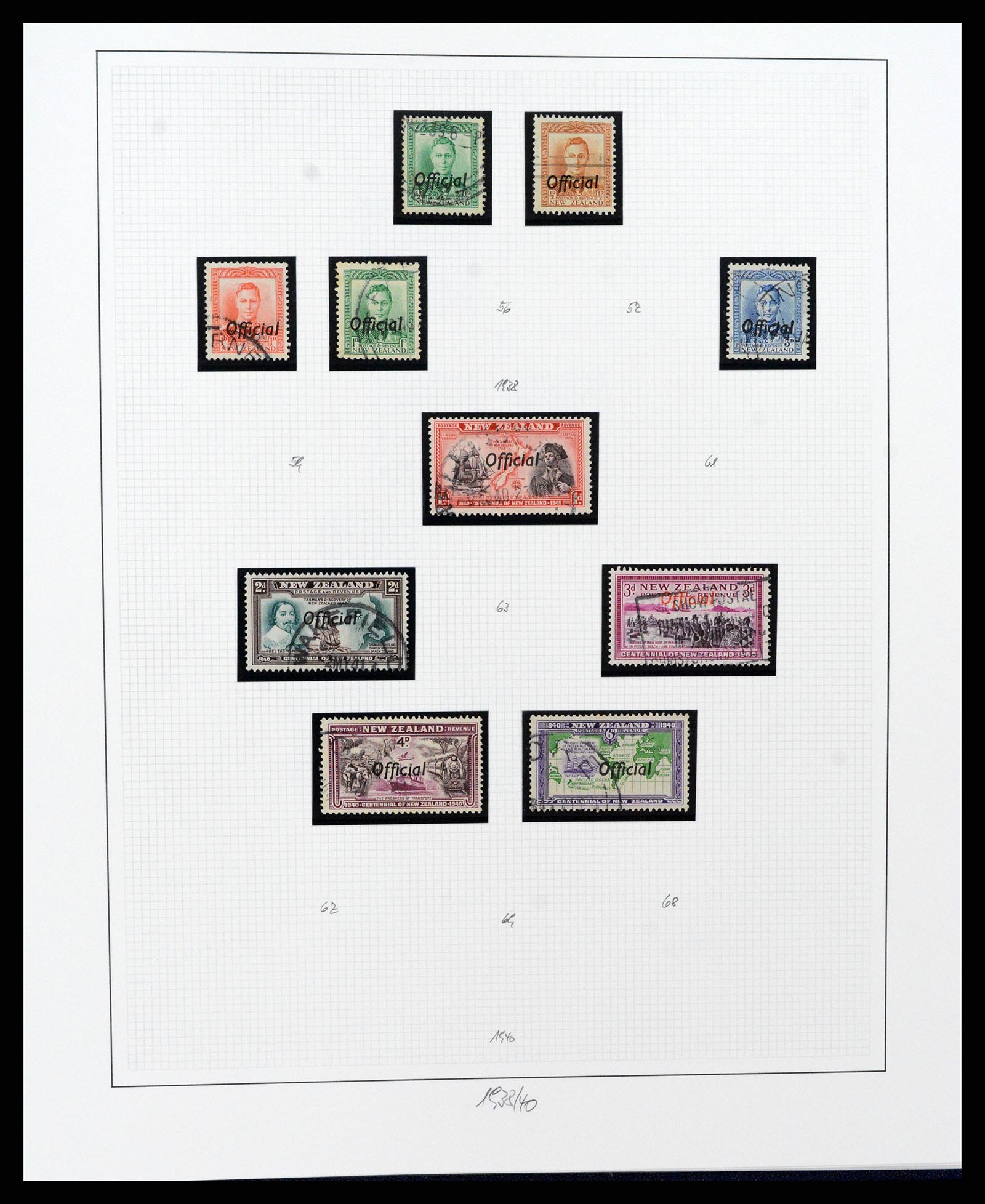 37582 241 - Postzegelverzameling 37582 Nieuw Zeeland 1862-1970.