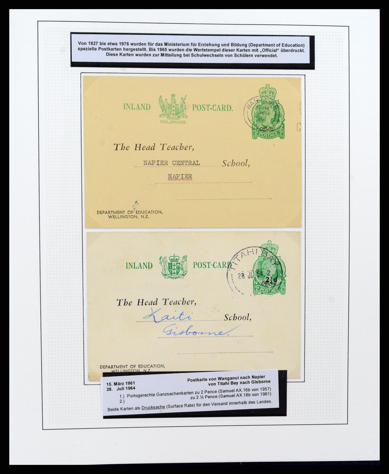 37582 244 - Postzegelverzameling 37582 Nieuw Zeeland 1862-1970.
