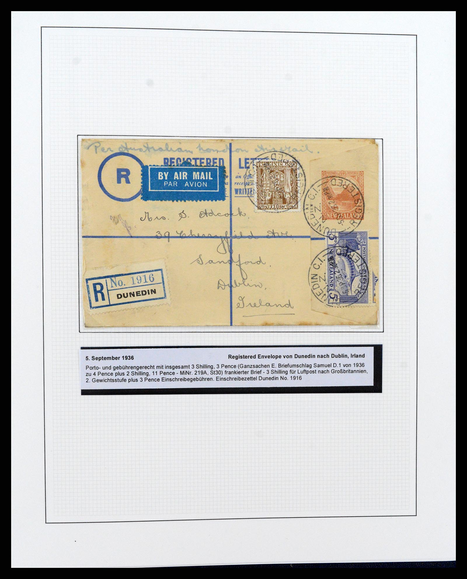 37582 250 - Postzegelverzameling 37582 Nieuw Zeeland 1862-1970.