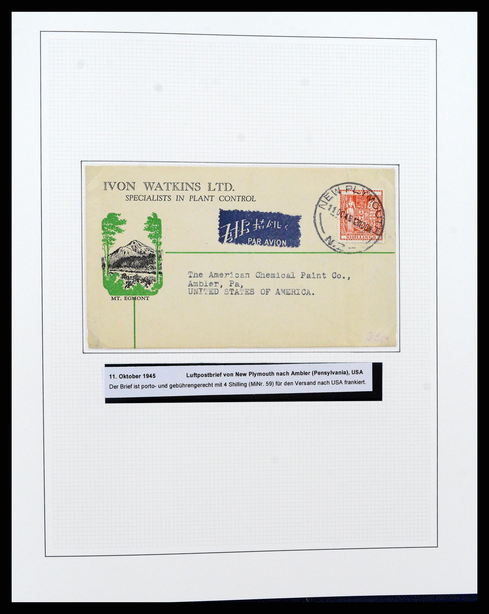 37582 254 - Postzegelverzameling 37582 Nieuw Zeeland 1862-1970.