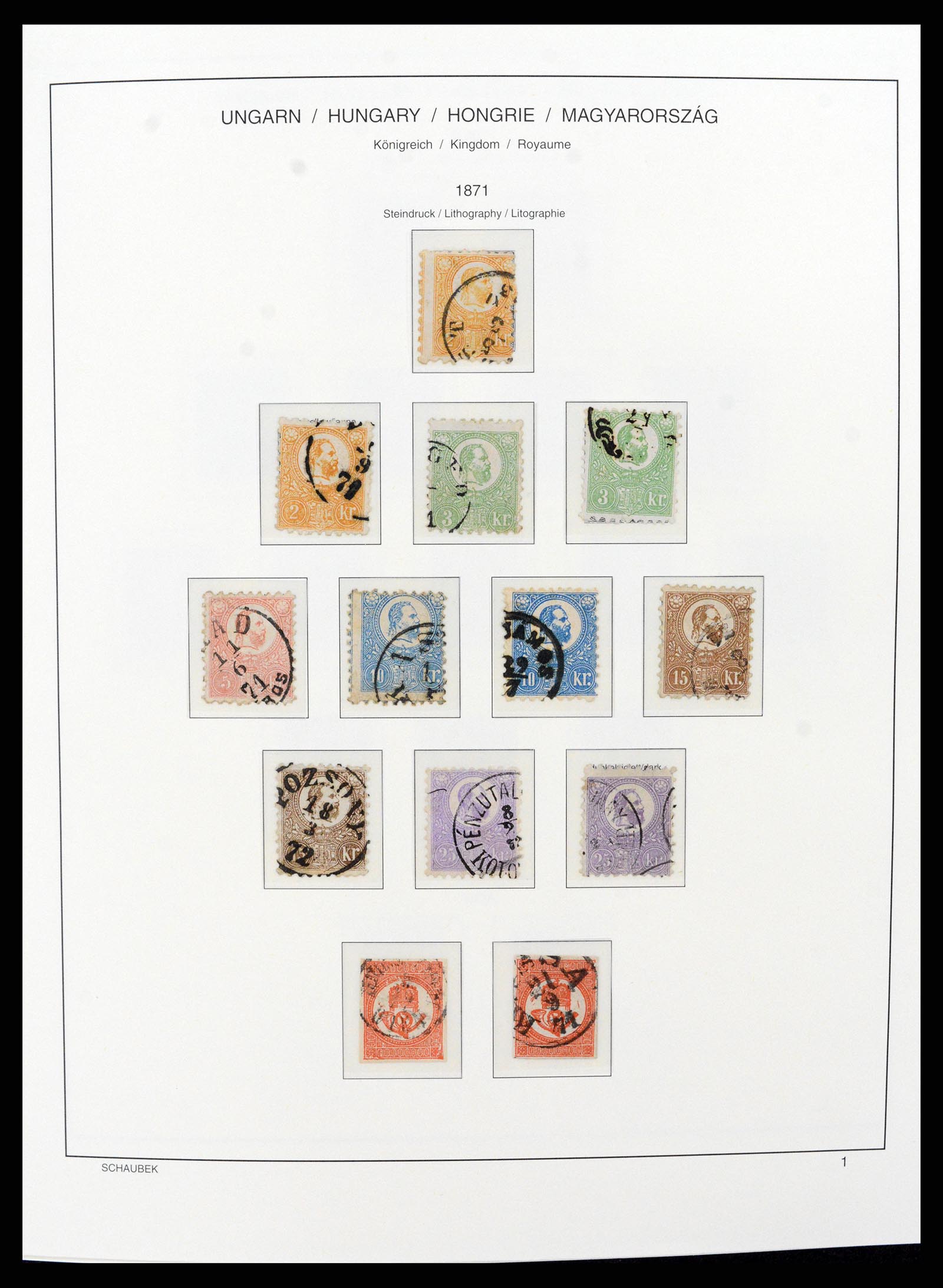 37583 001 - Postzegelverzameling 37583 Hongarije 1871-2015.