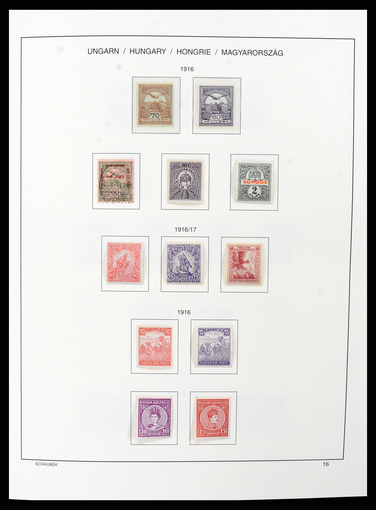 37583 020 - Postzegelverzameling 37583 Hongarije 1871-2015.