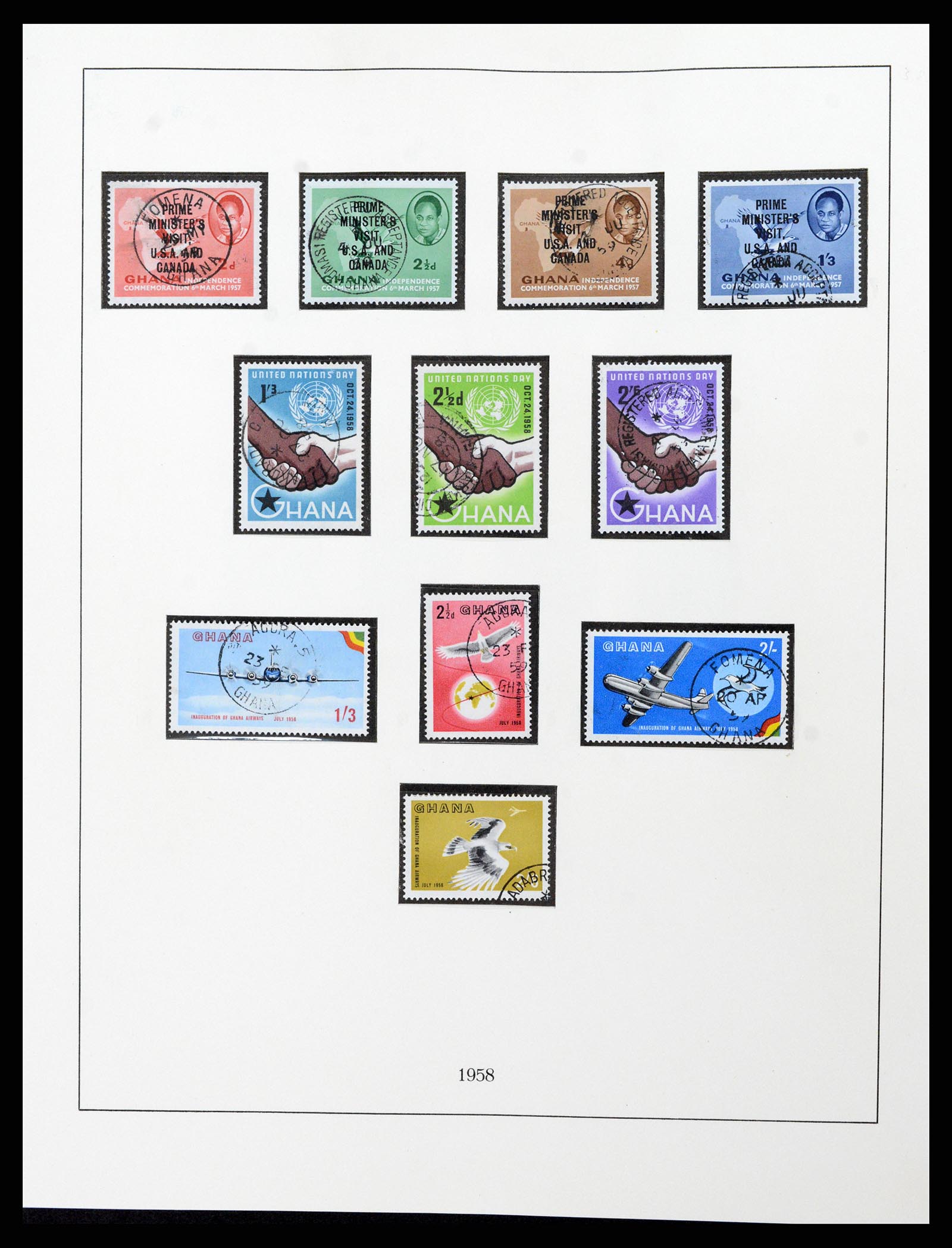 37584 003 - Postzegelverzameling 37584 Ghana 1957-1972.