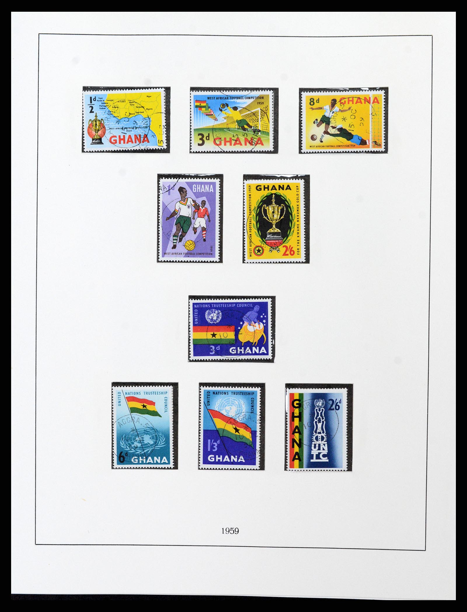 37584 008 - Postzegelverzameling 37584 Ghana 1957-1972.