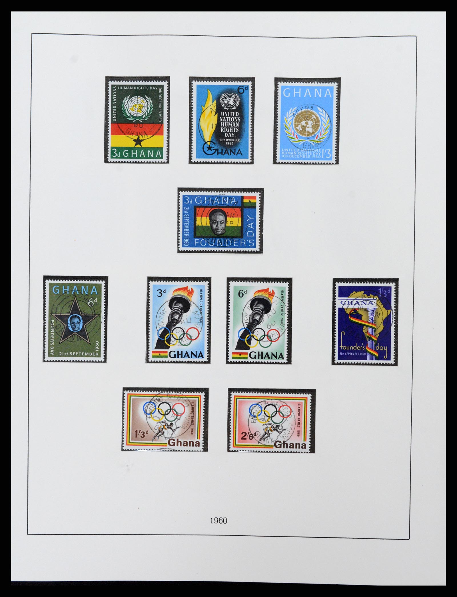37584 011 - Postzegelverzameling 37584 Ghana 1957-1972.
