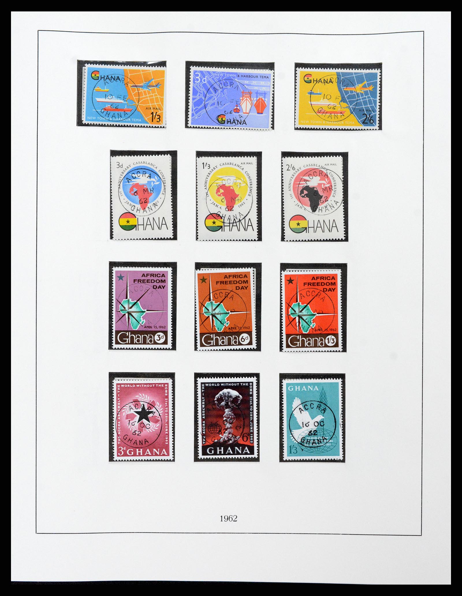 37584 016 - Postzegelverzameling 37584 Ghana 1957-1972.