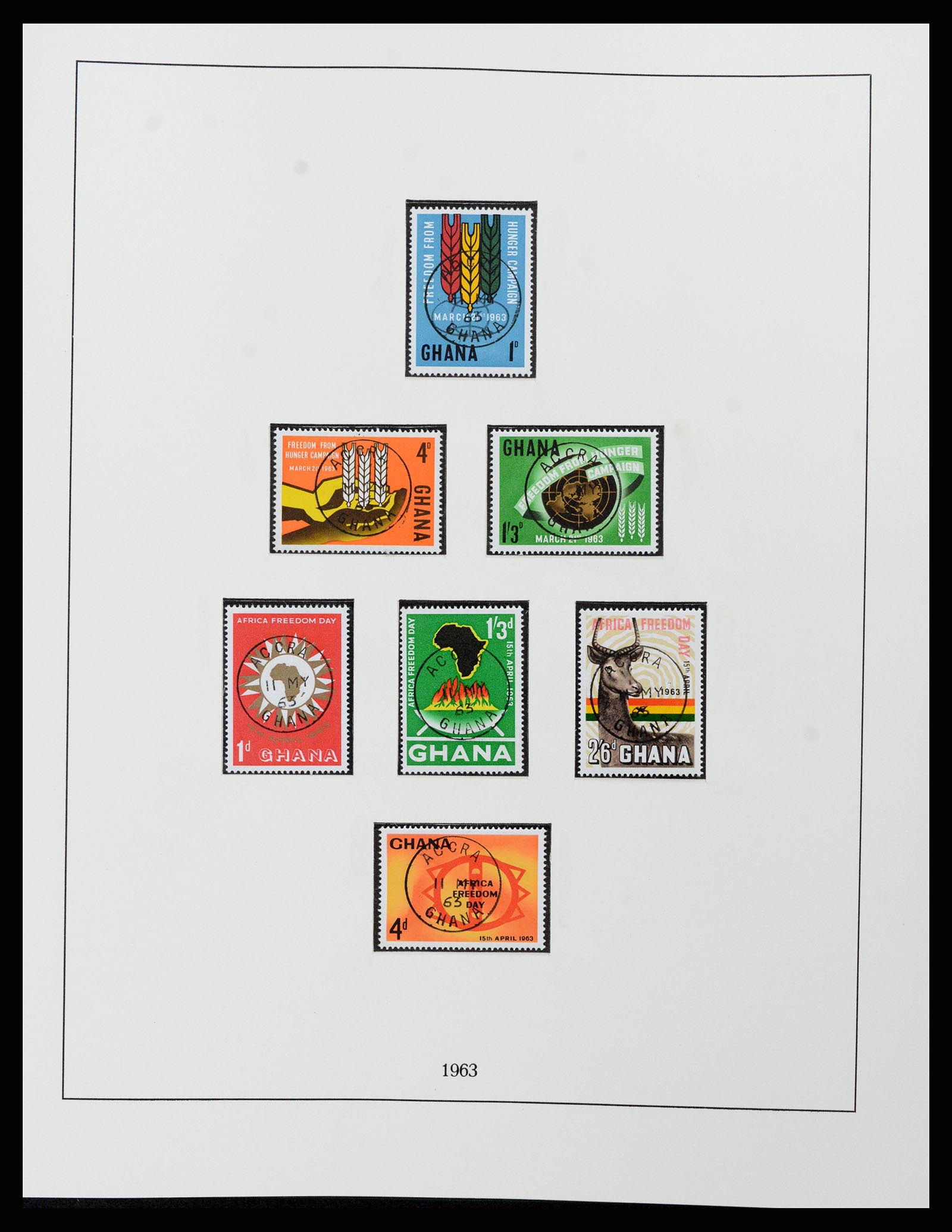 37584 020 - Postzegelverzameling 37584 Ghana 1957-1972.