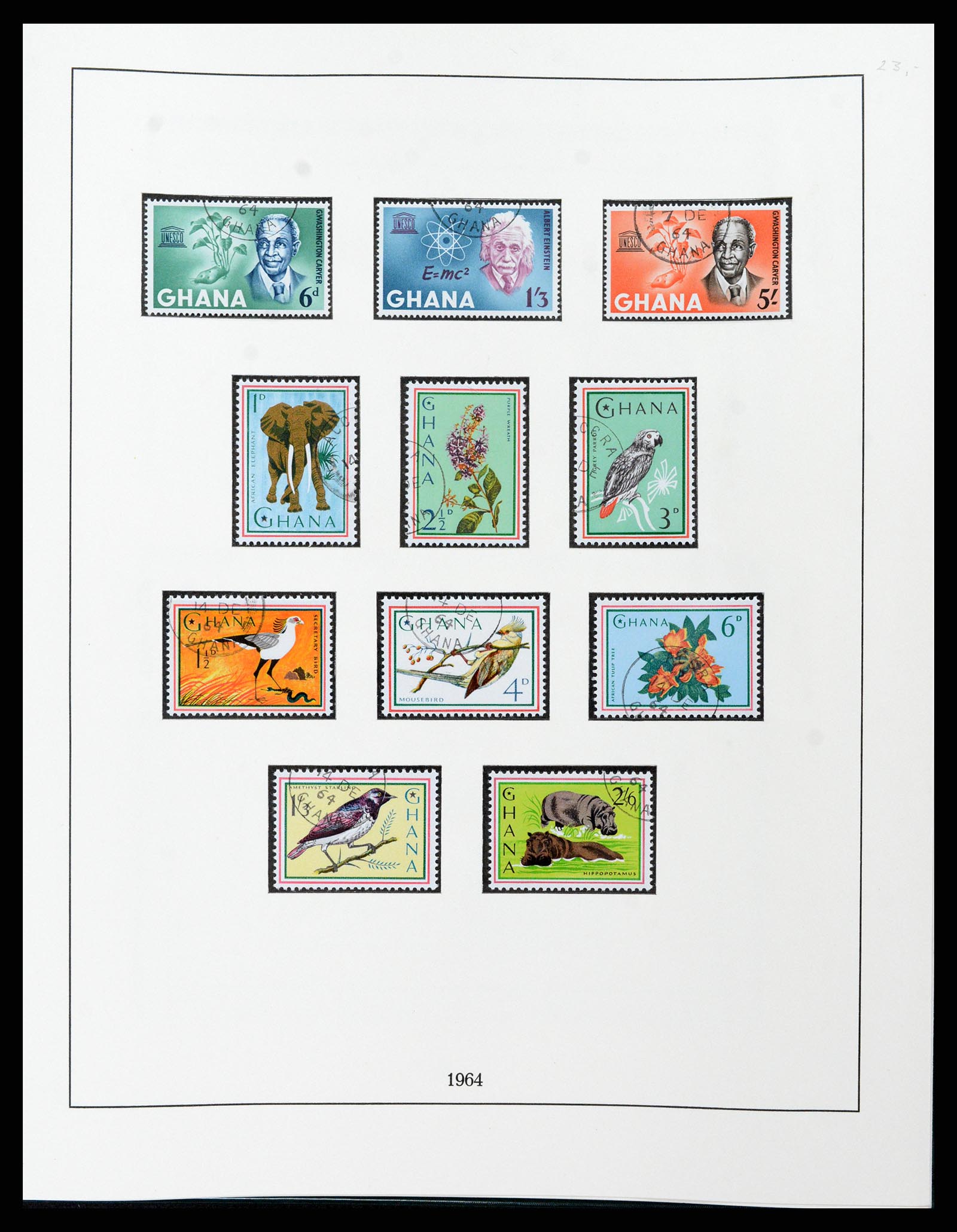 37584 027 - Postzegelverzameling 37584 Ghana 1957-1972.