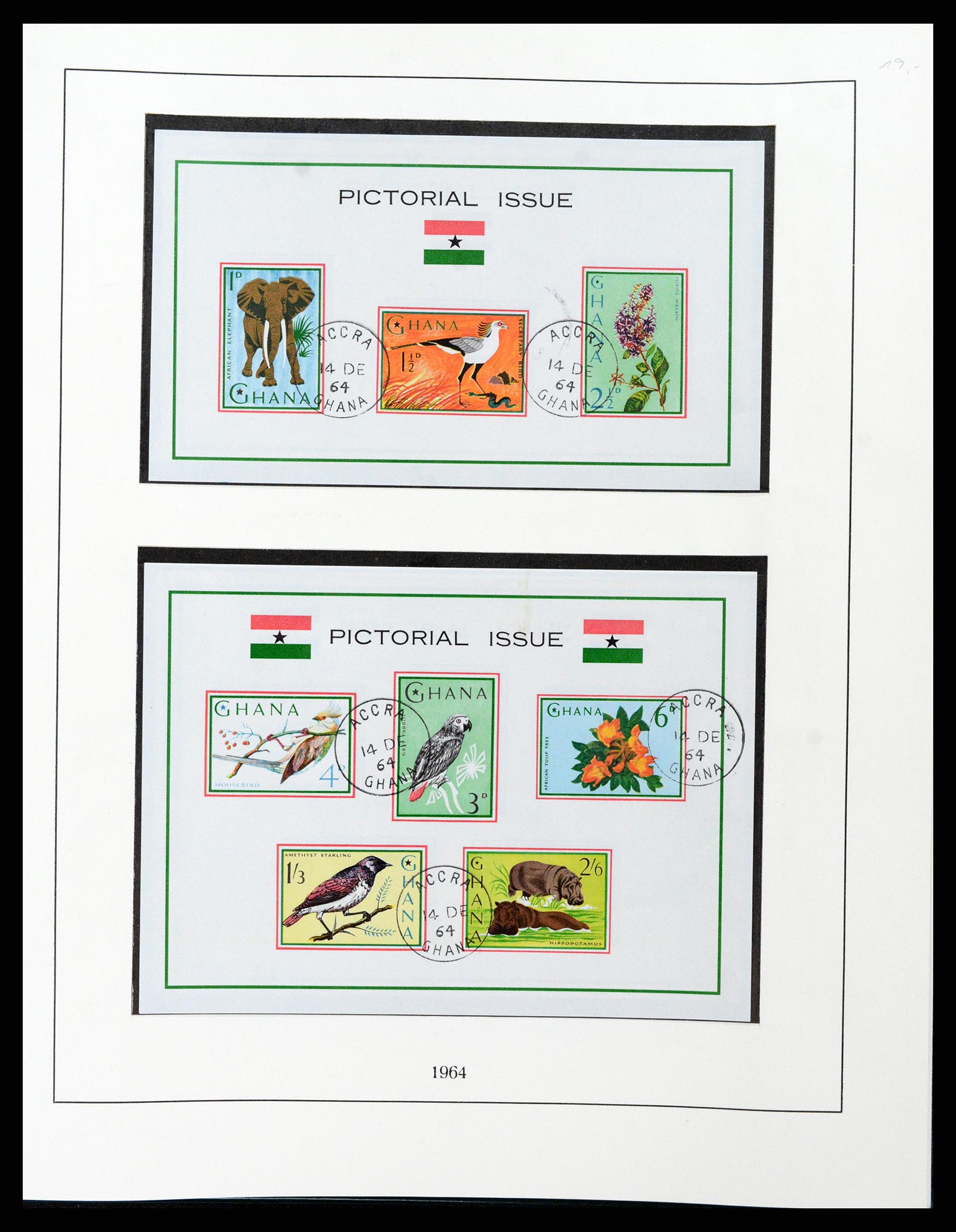 37584 028 - Postzegelverzameling 37584 Ghana 1957-1972.