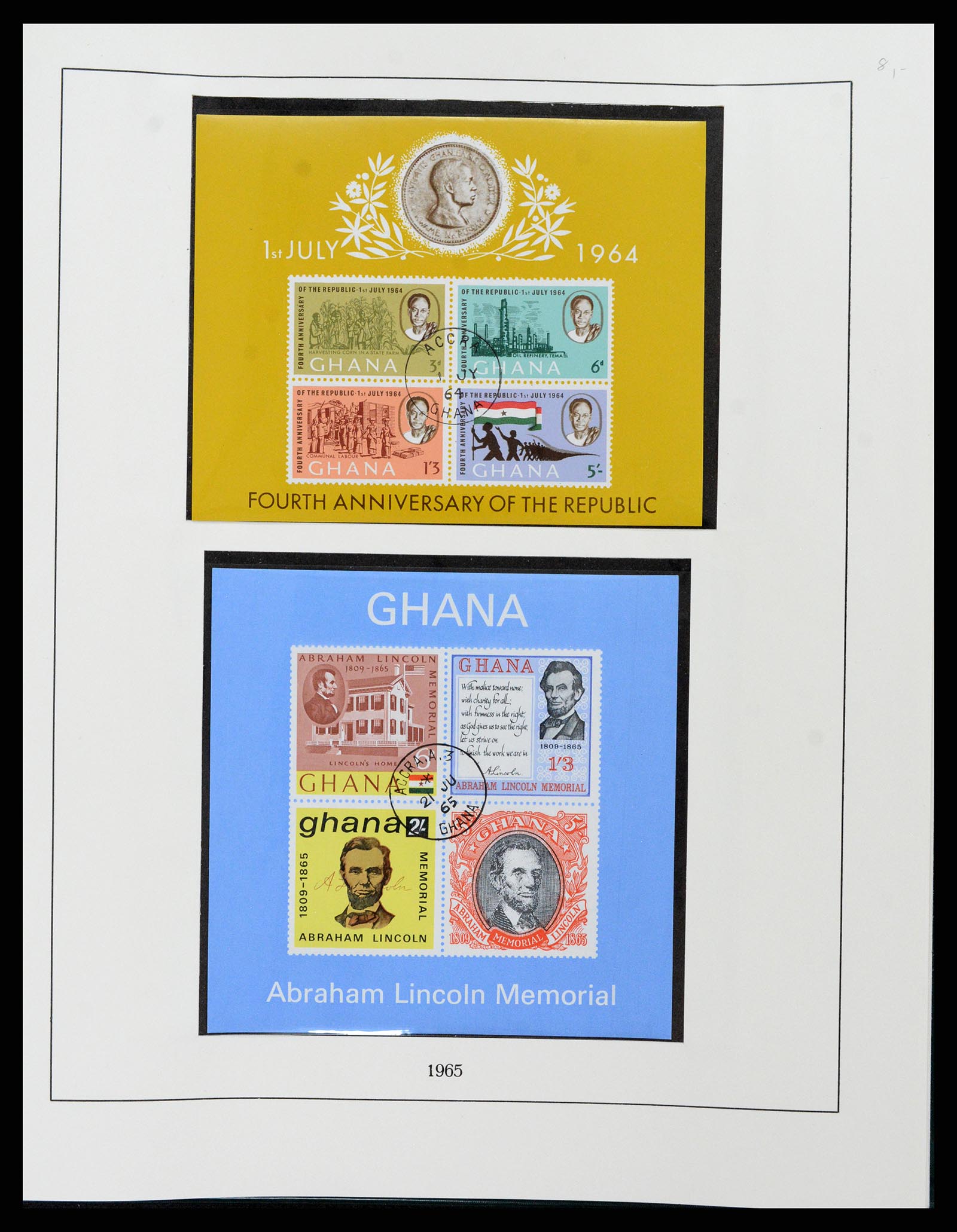 37584 029 - Postzegelverzameling 37584 Ghana 1957-1972.
