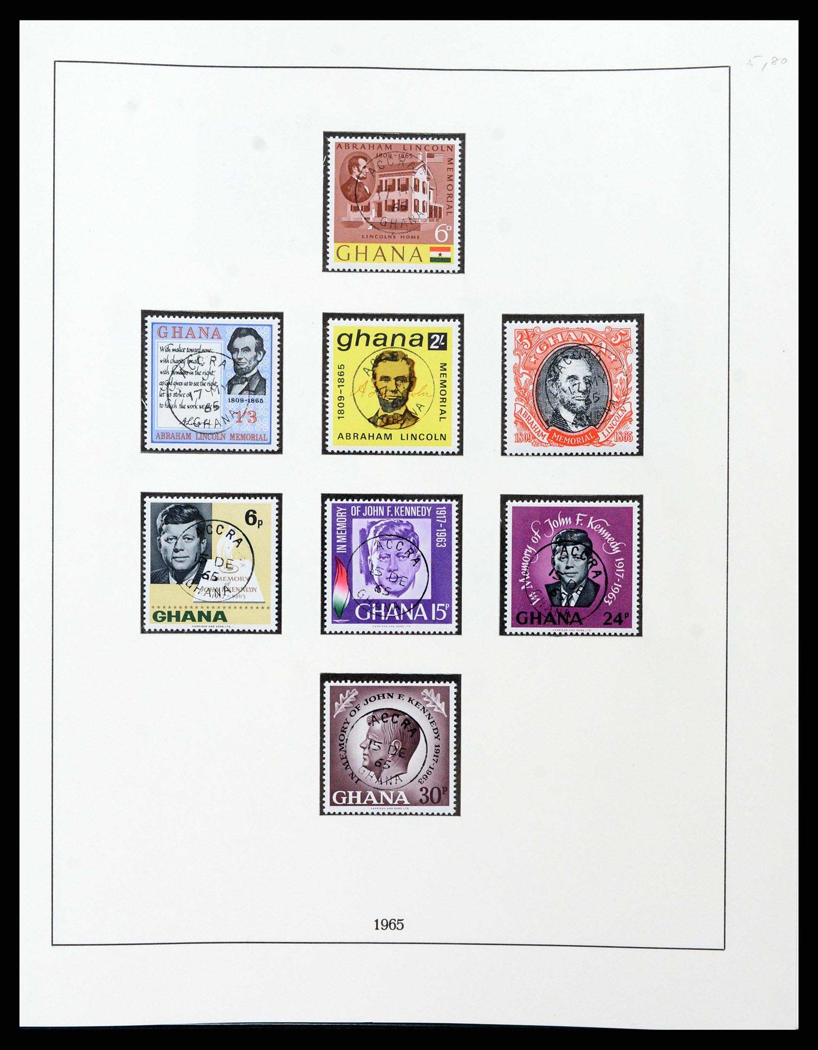 37584 031 - Postzegelverzameling 37584 Ghana 1957-1972.
