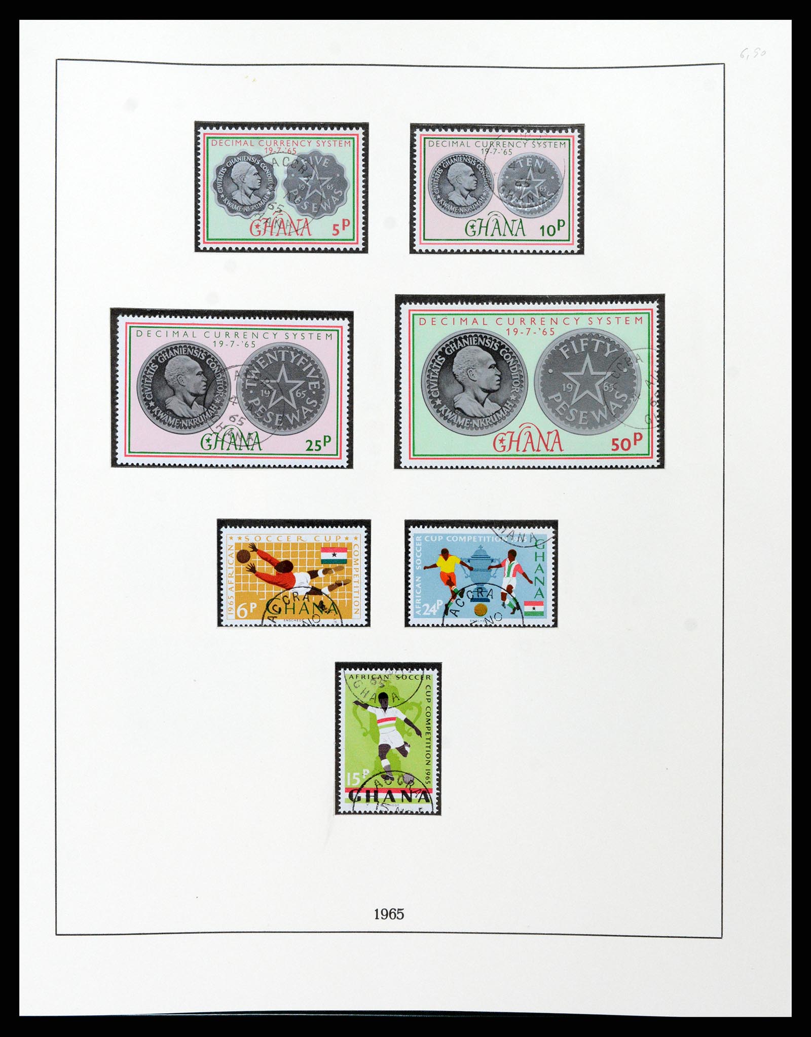 37584 032 - Postzegelverzameling 37584 Ghana 1957-1972.