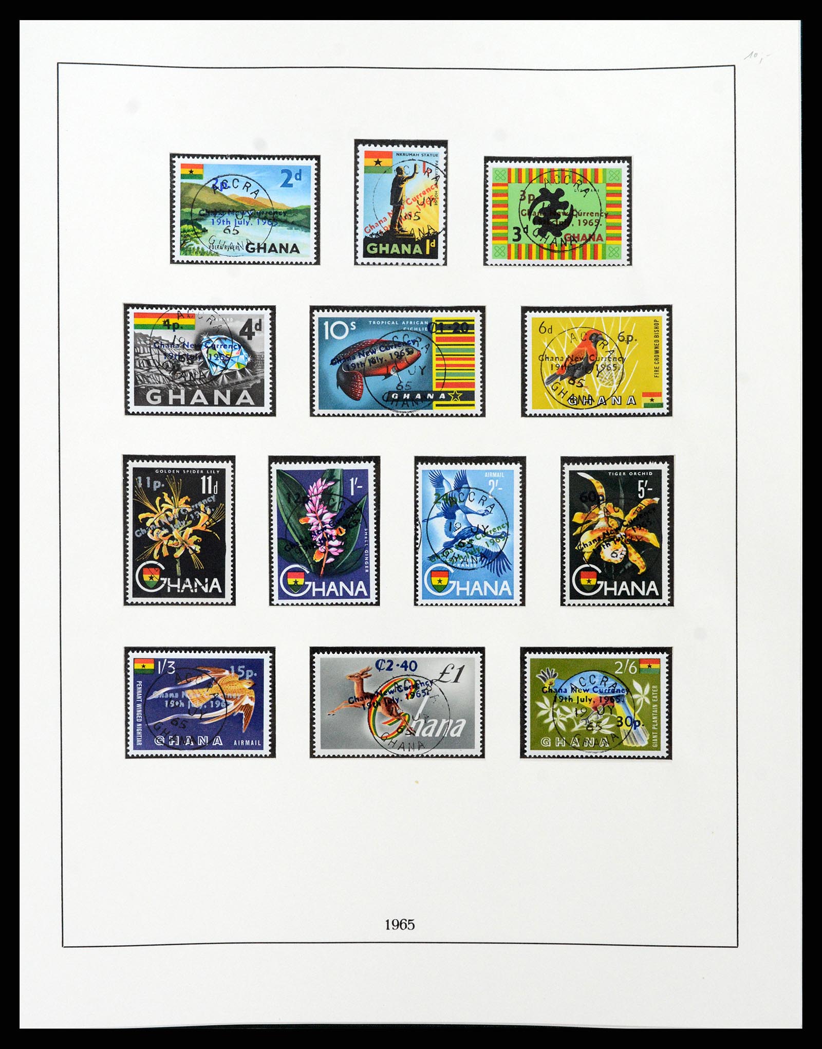 37584 033 - Postzegelverzameling 37584 Ghana 1957-1972.