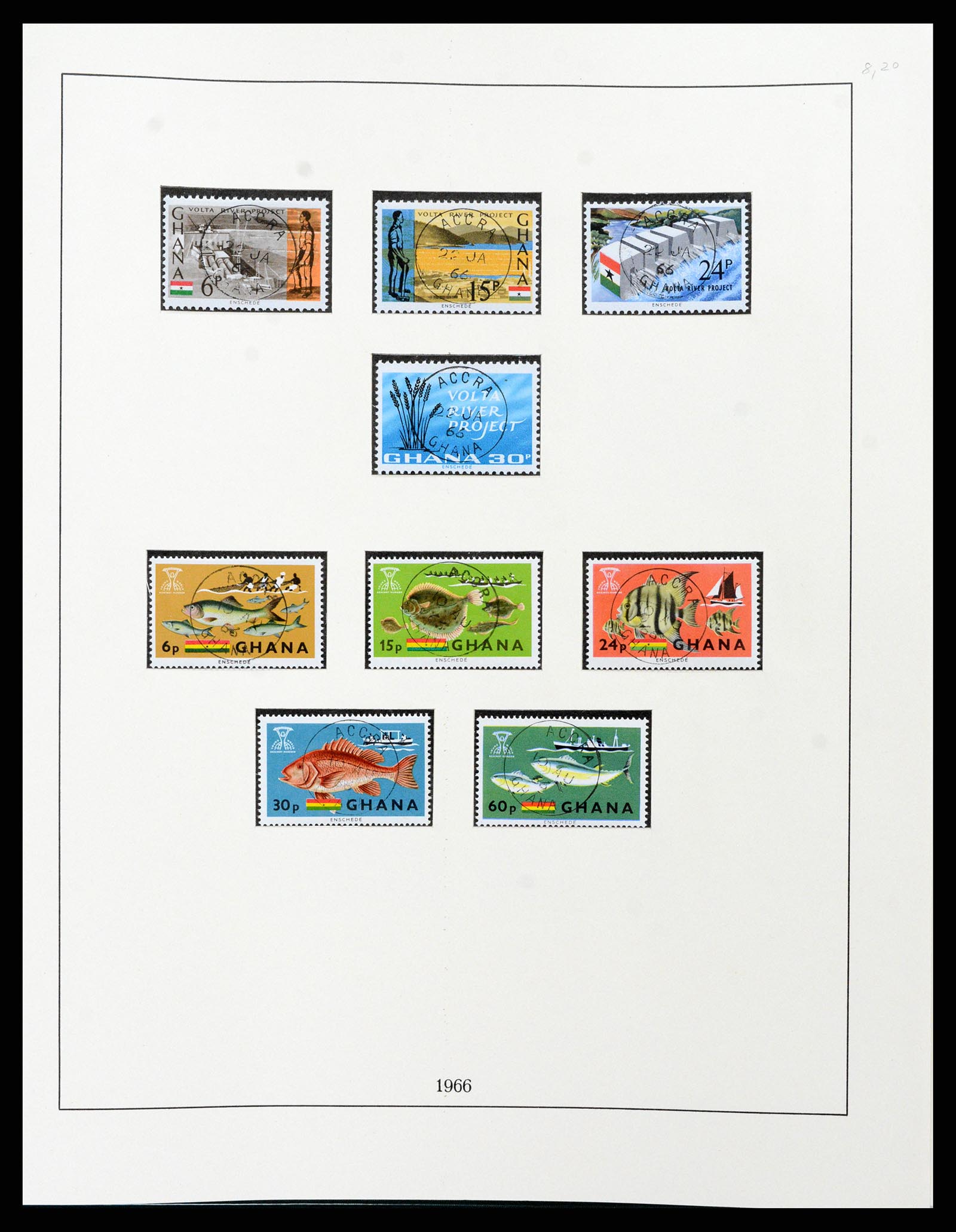37584 036 - Postzegelverzameling 37584 Ghana 1957-1972.