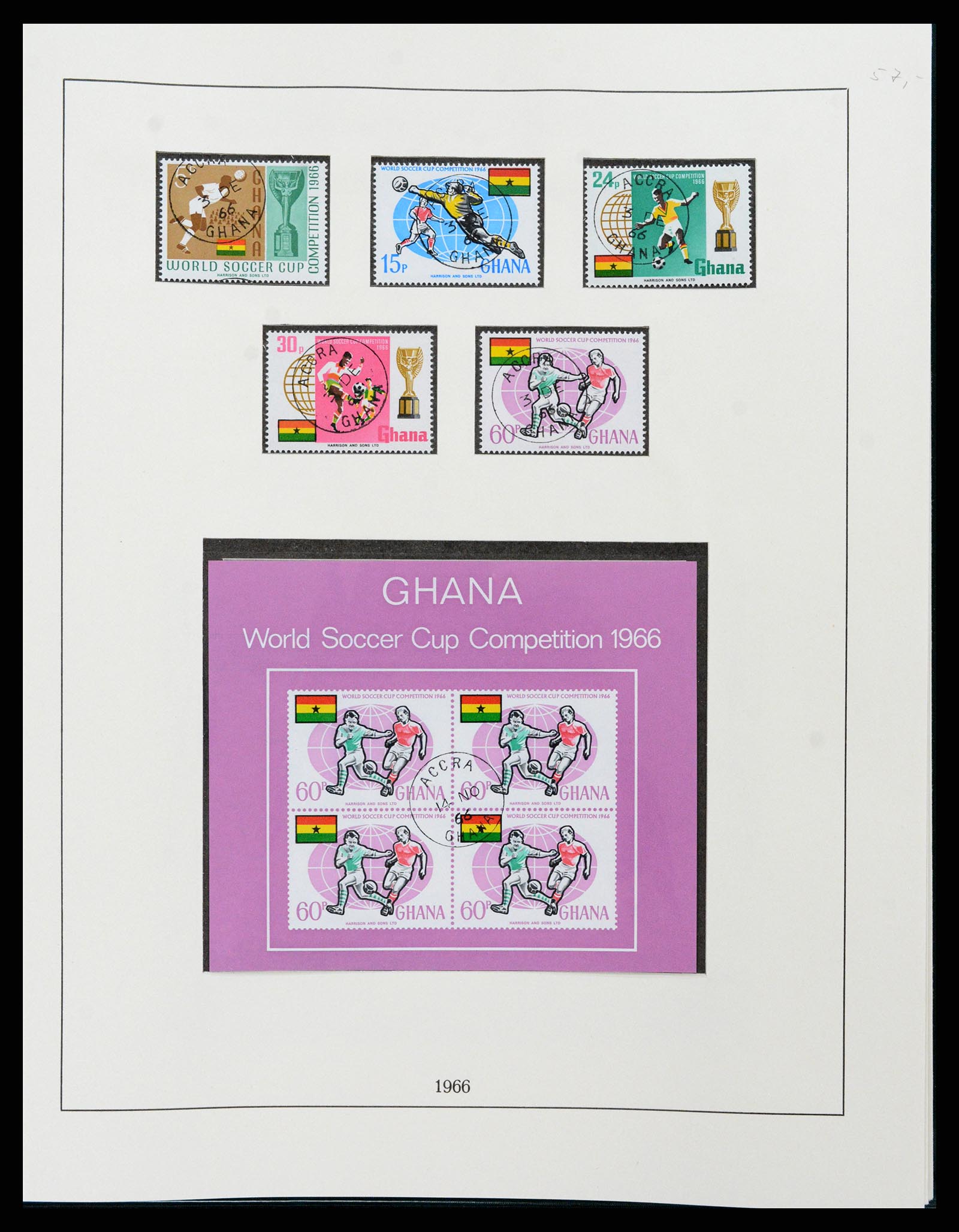 37584 039 - Postzegelverzameling 37584 Ghana 1957-1972.