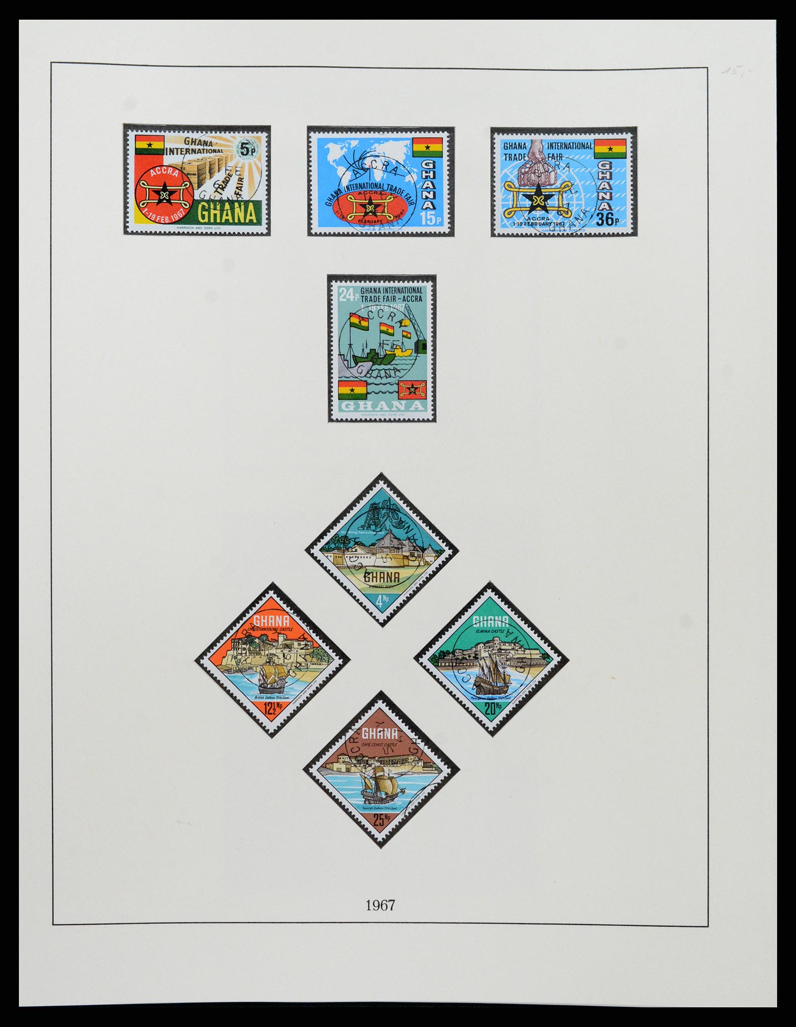 37584 041 - Postzegelverzameling 37584 Ghana 1957-1972.