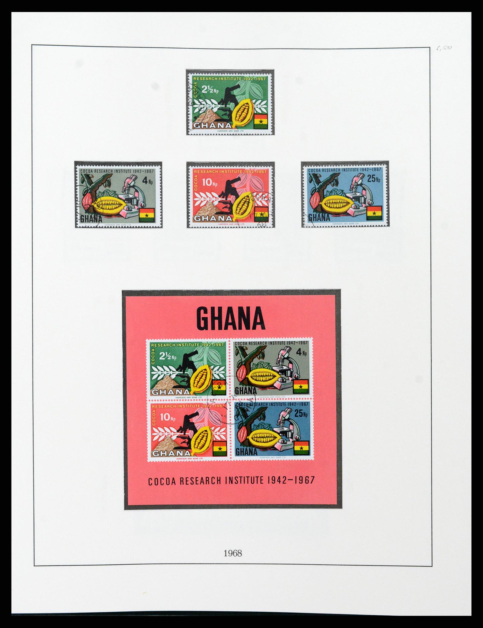 37584 050 - Postzegelverzameling 37584 Ghana 1957-1972.
