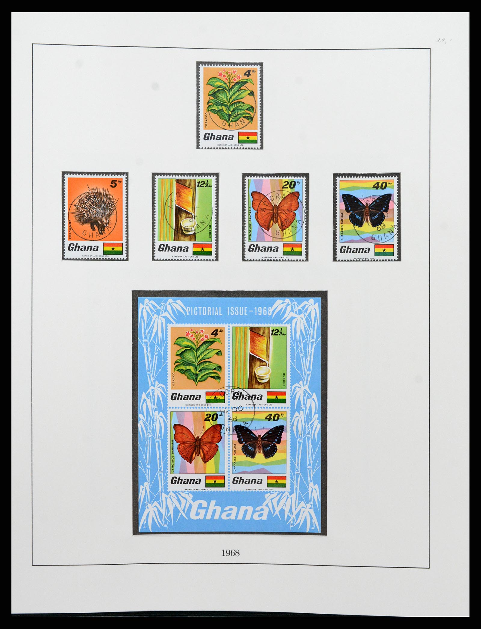 37584 051 - Postzegelverzameling 37584 Ghana 1957-1972.