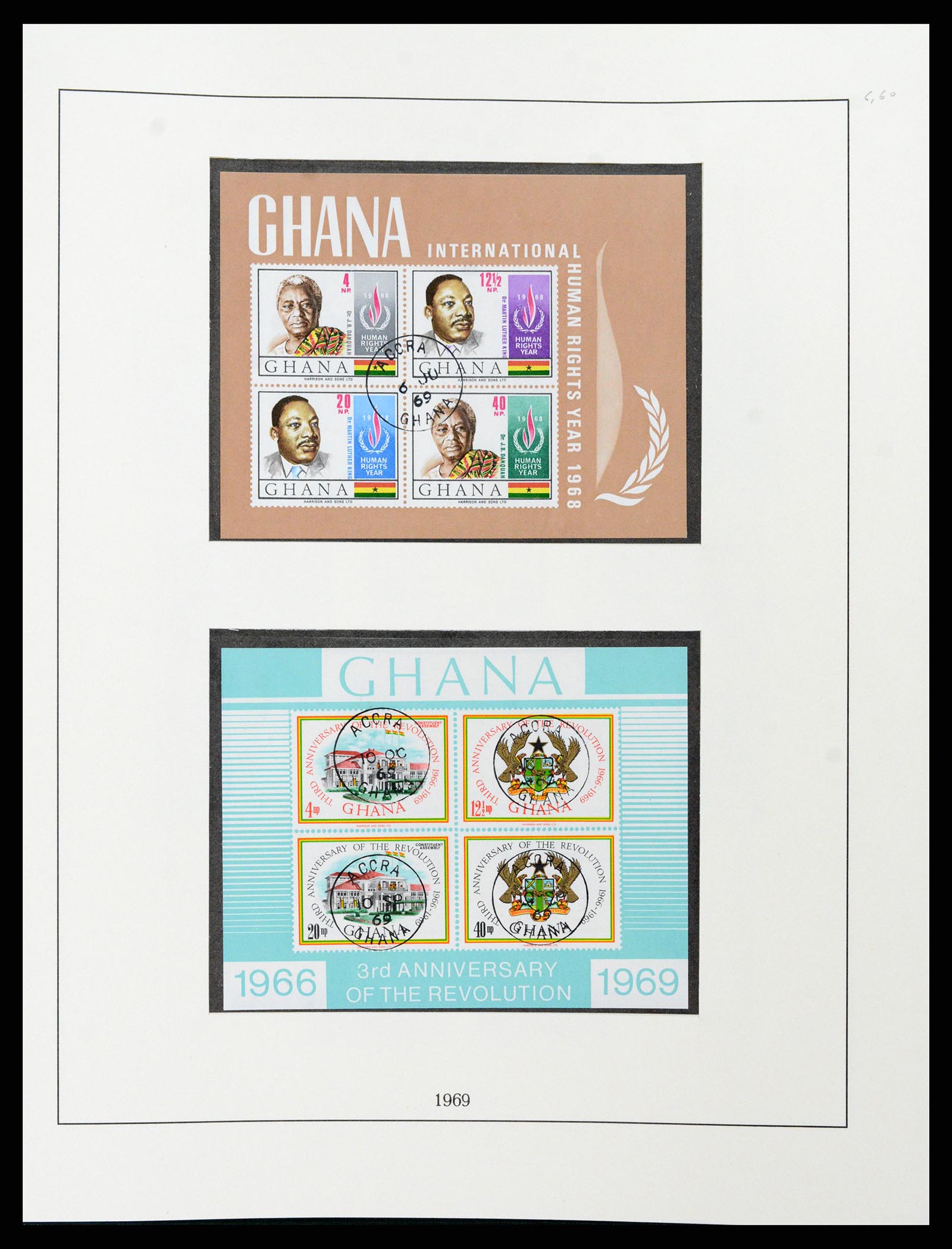 37584 056 - Postzegelverzameling 37584 Ghana 1957-1972.