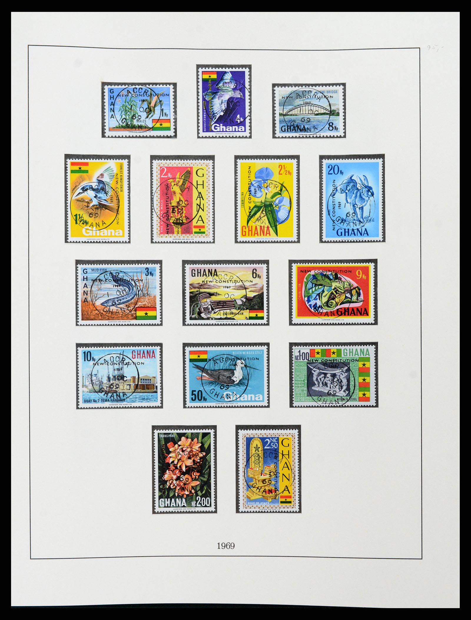 37584 057 - Postzegelverzameling 37584 Ghana 1957-1972.
