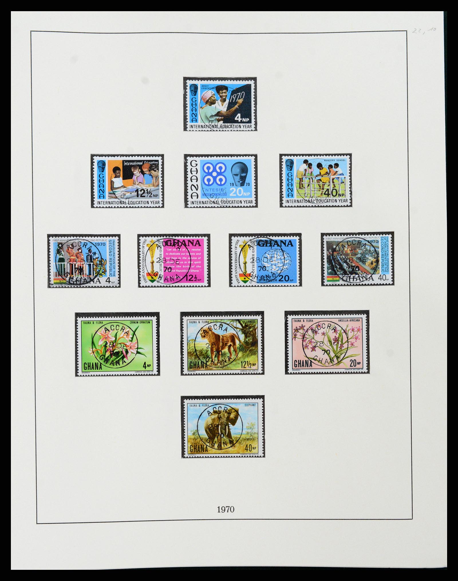 37584 062 - Postzegelverzameling 37584 Ghana 1957-1972.