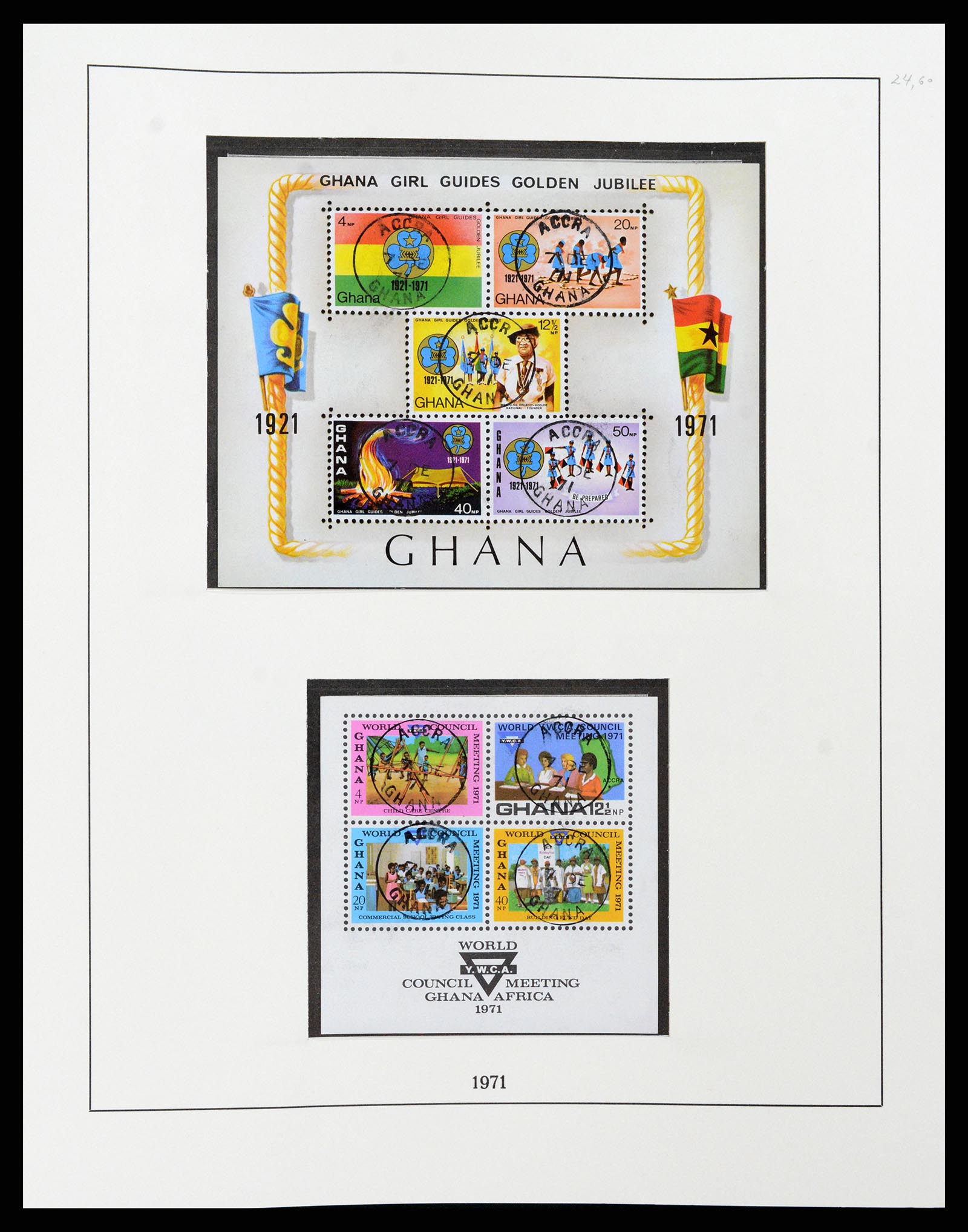 37584 065 - Postzegelverzameling 37584 Ghana 1957-1972.