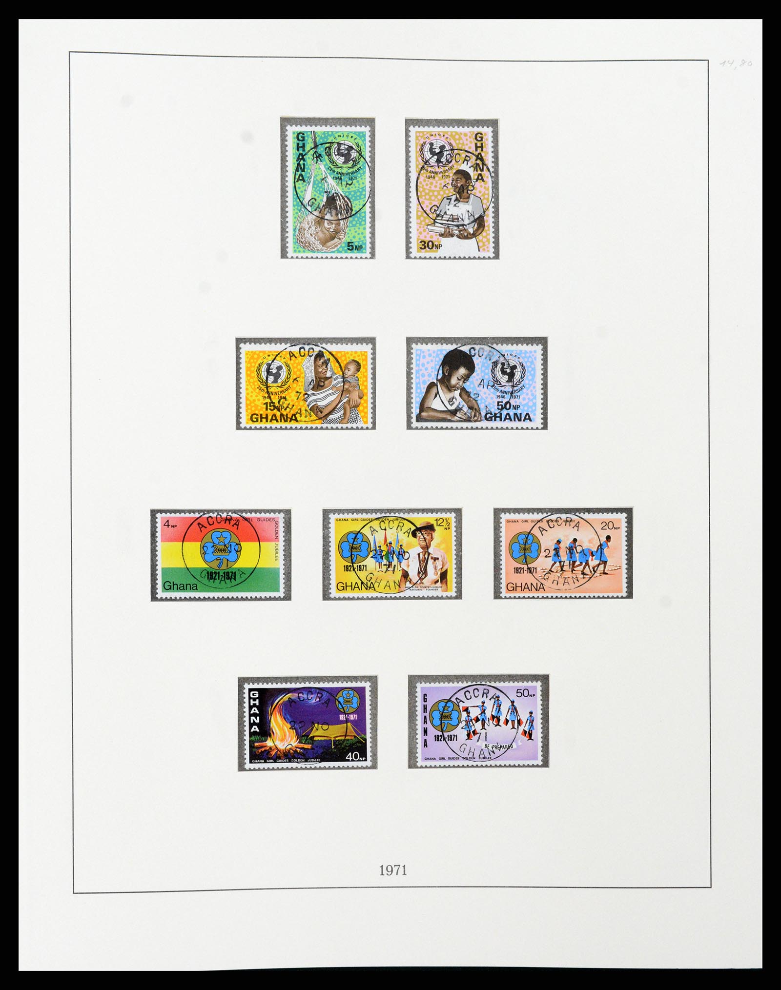 37584 066 - Postzegelverzameling 37584 Ghana 1957-1972.