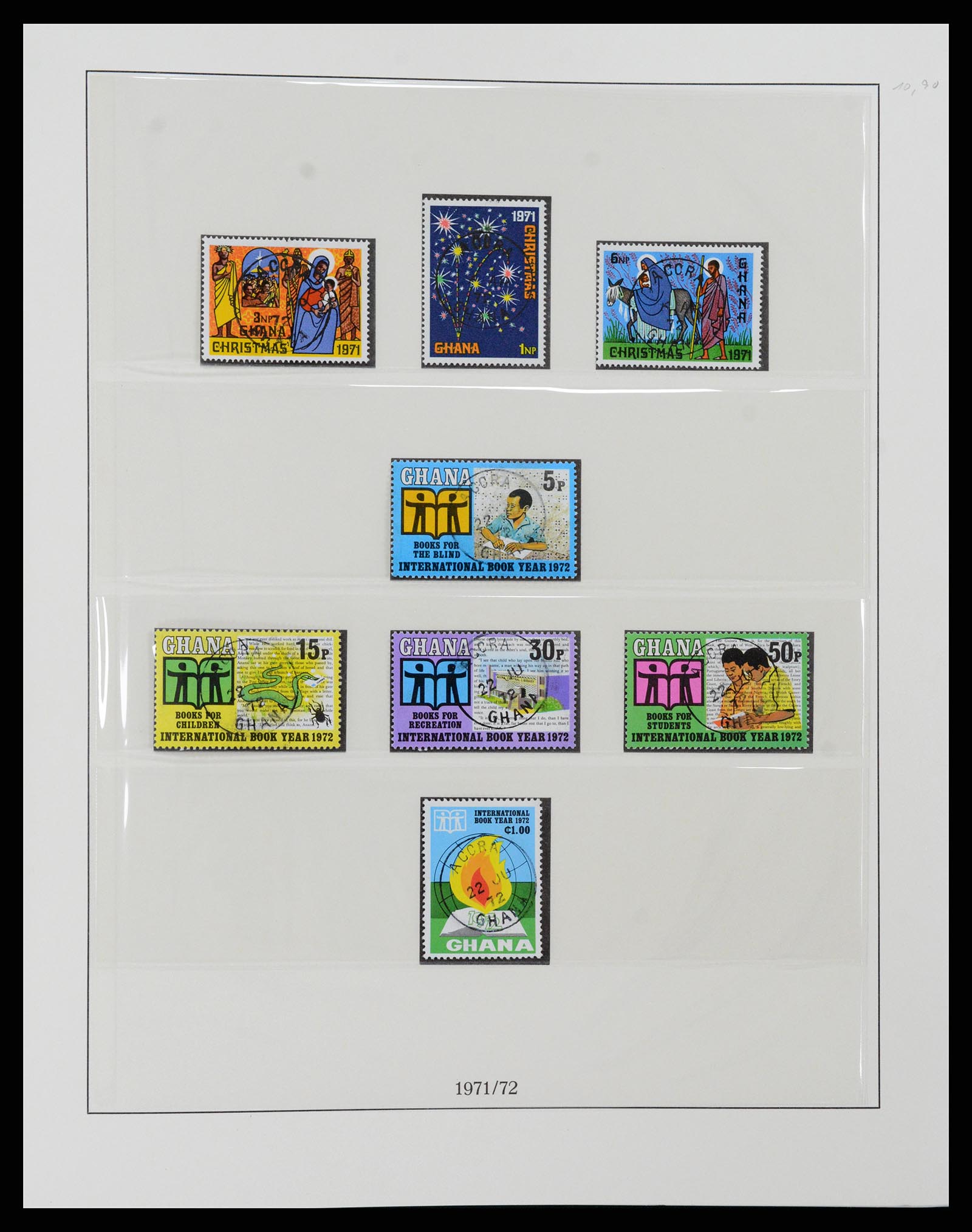 37584 068 - Postzegelverzameling 37584 Ghana 1957-1972.