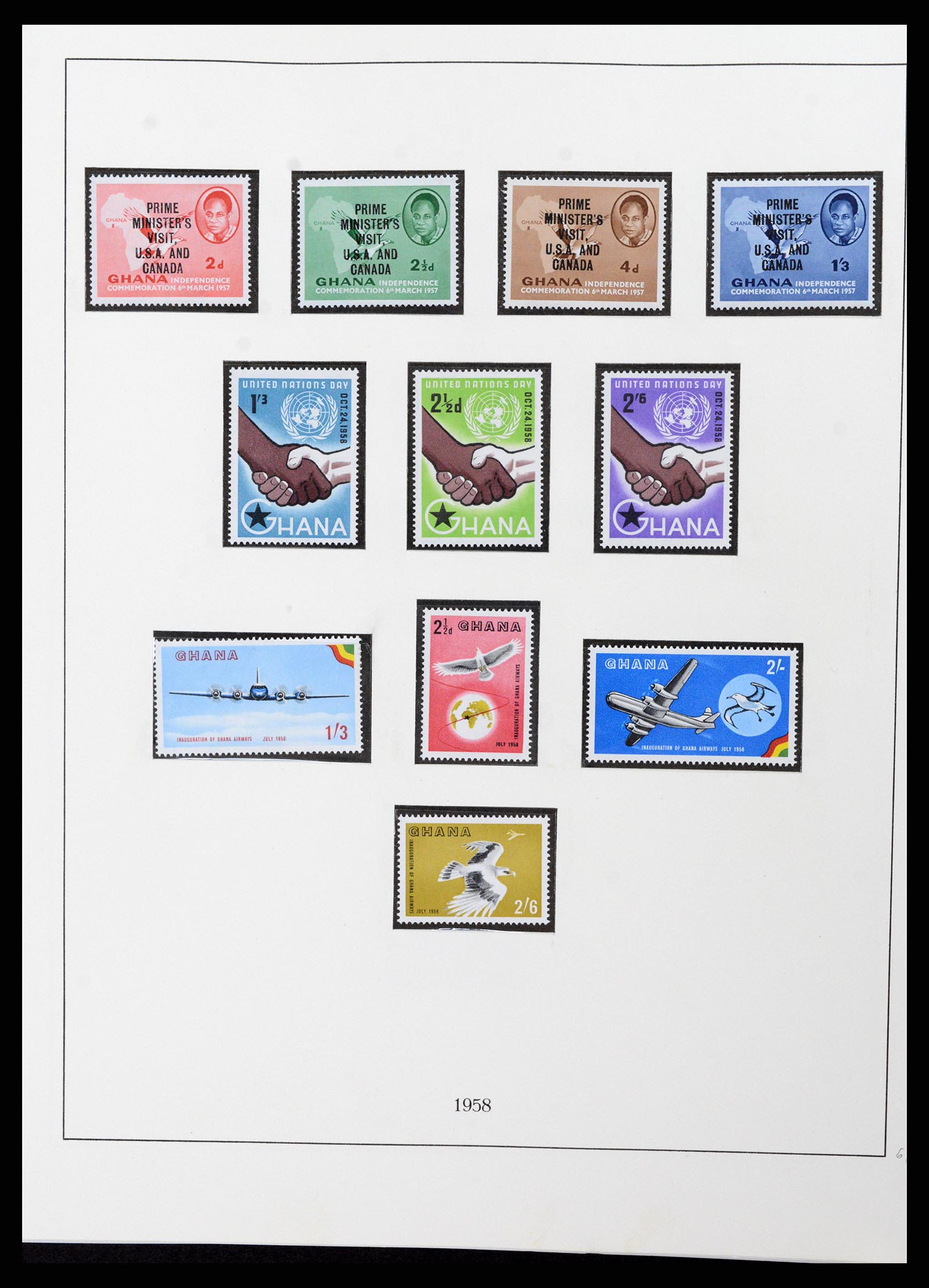 37586 003 - Postzegelverzameling 37586 Ghana 1957-1972.