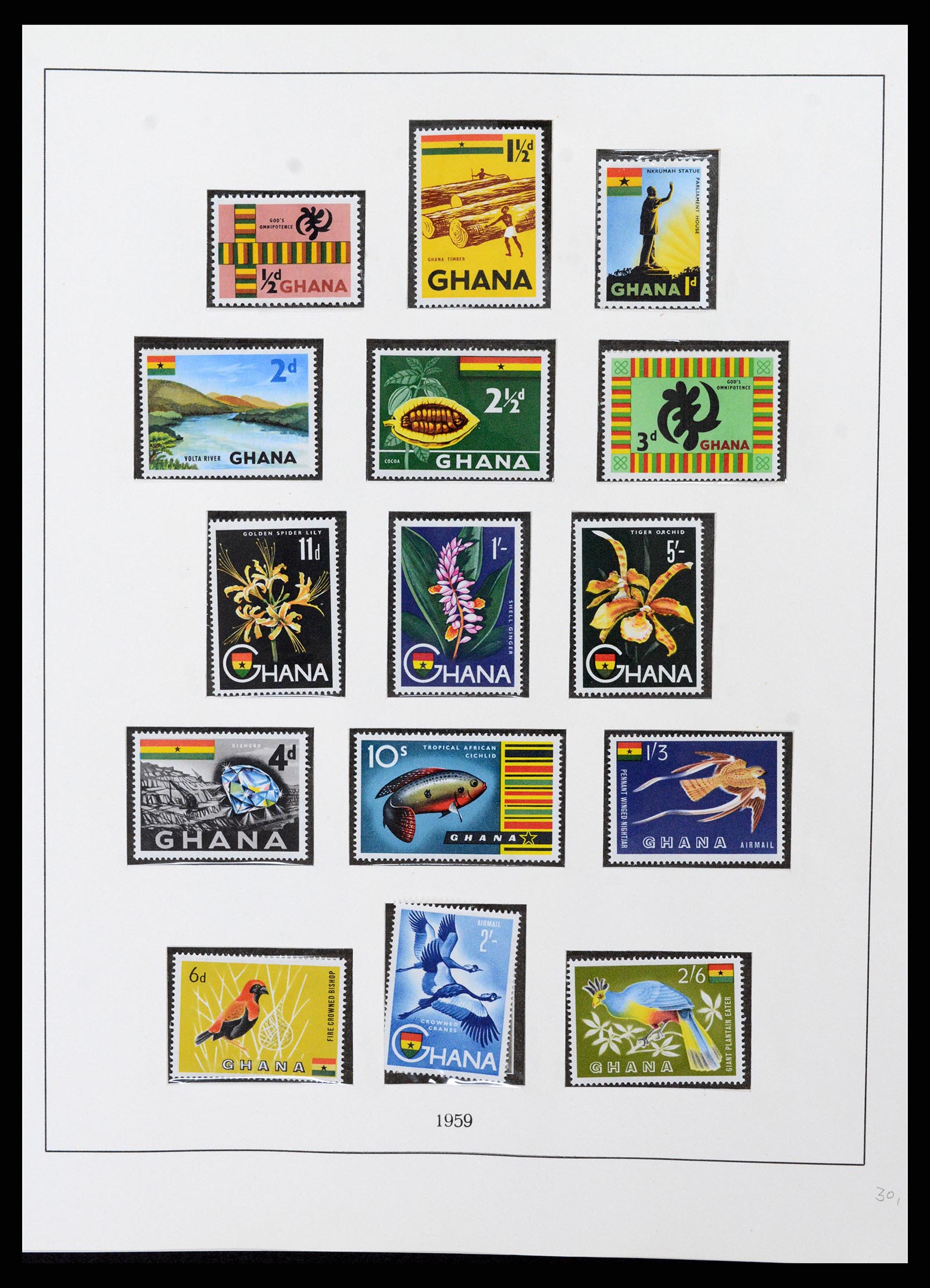 37586 006 - Postzegelverzameling 37586 Ghana 1957-1972.