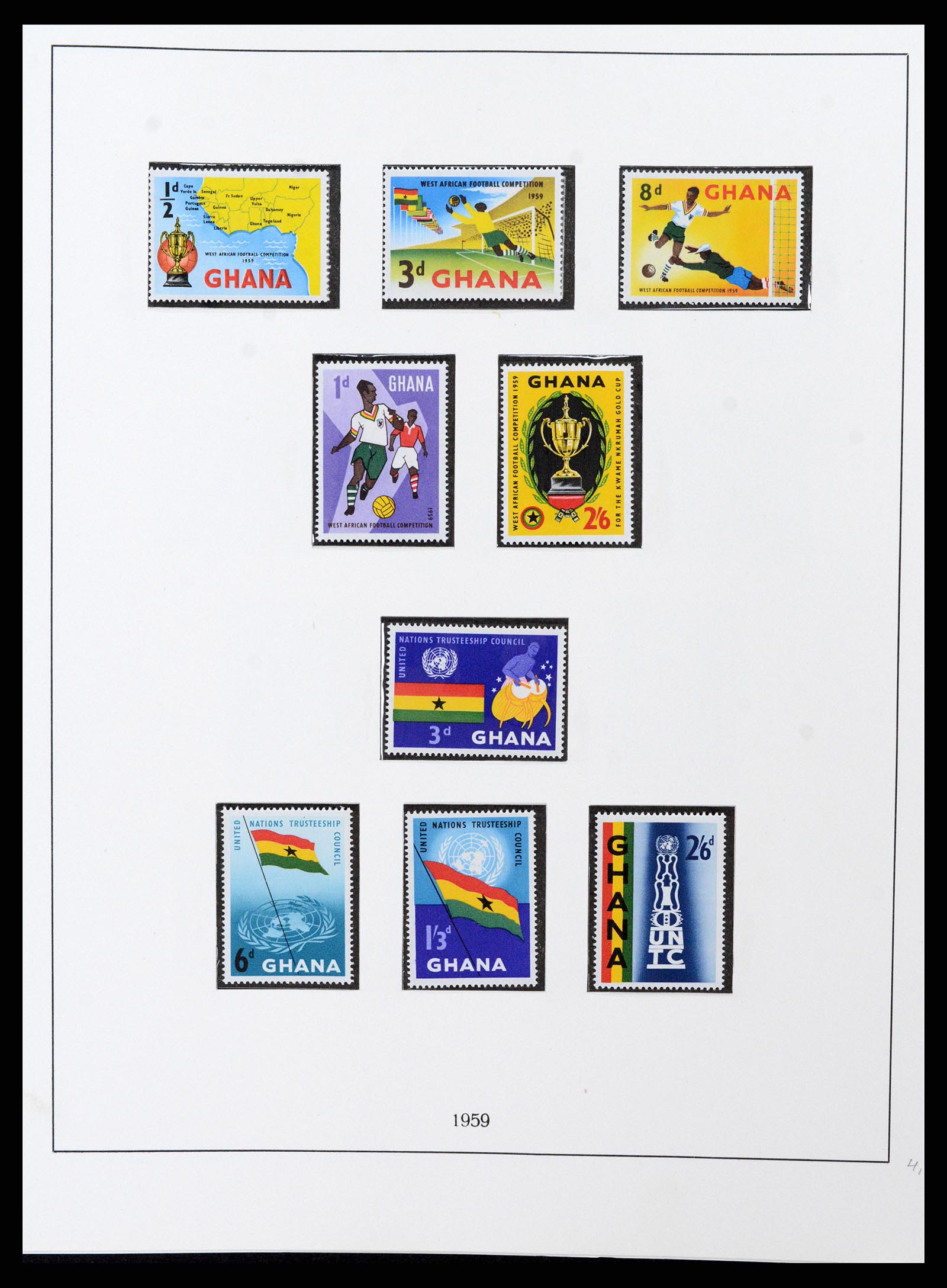 37586 007 - Postzegelverzameling 37586 Ghana 1957-1972.