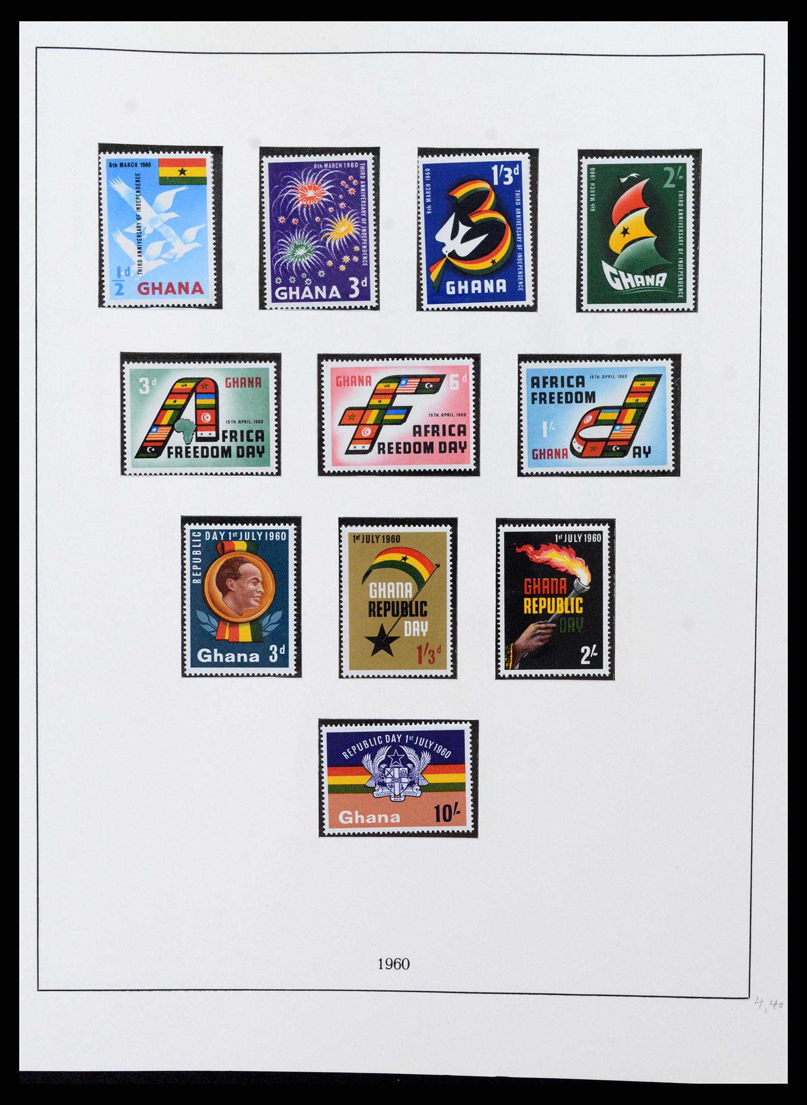 37586 008 - Postzegelverzameling 37586 Ghana 1957-1972.