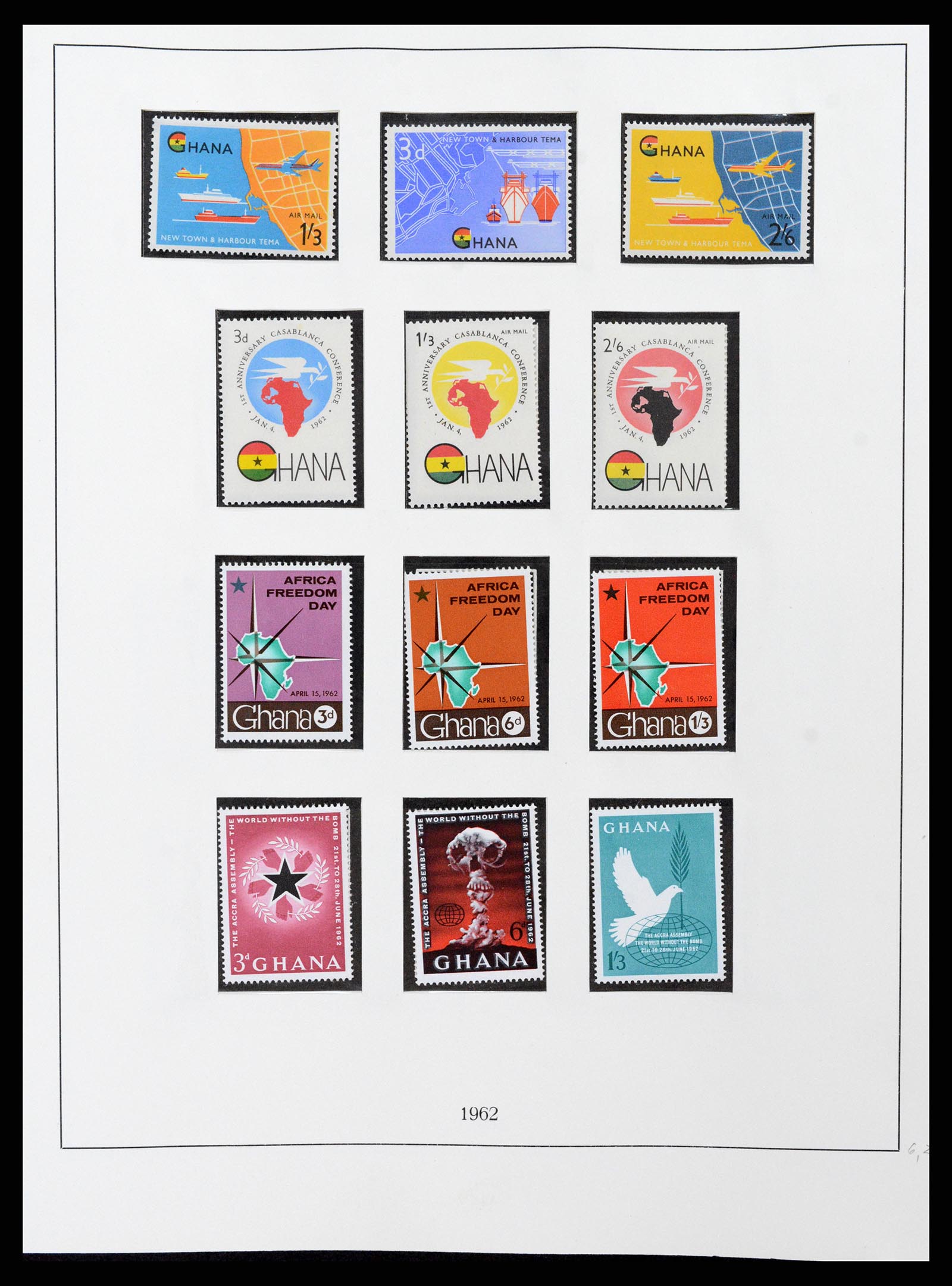 37586 015 - Postzegelverzameling 37586 Ghana 1957-1972.