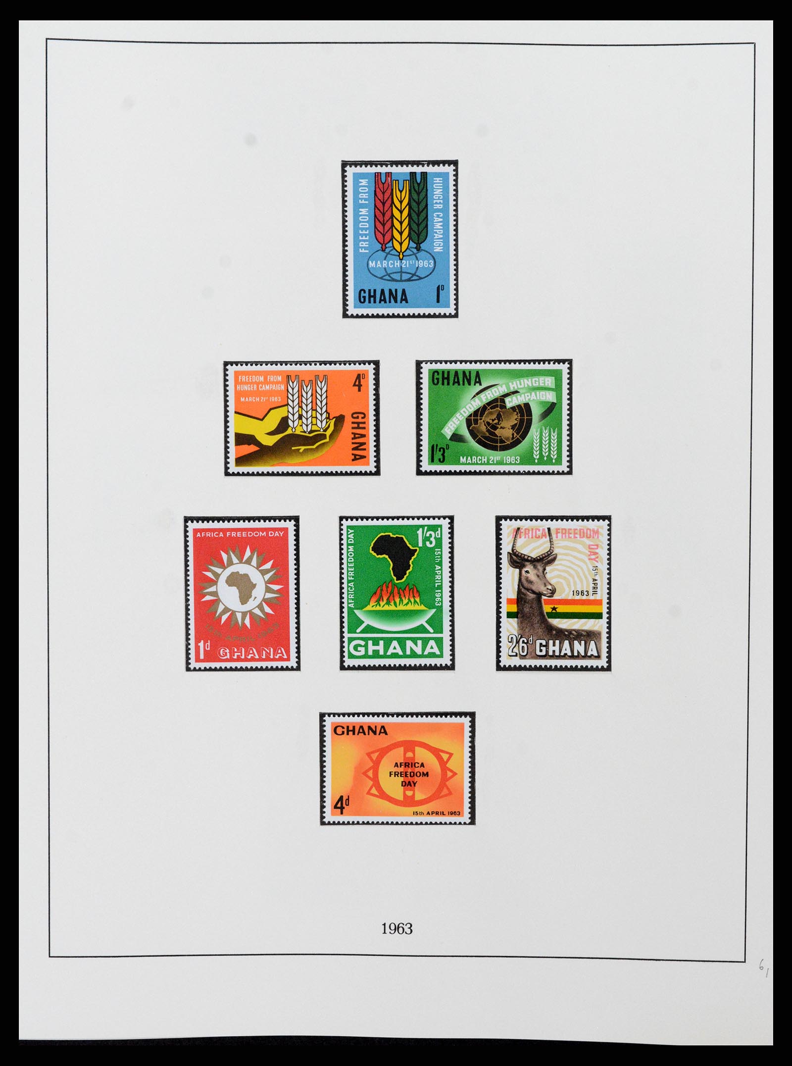 37586 018 - Postzegelverzameling 37586 Ghana 1957-1972.