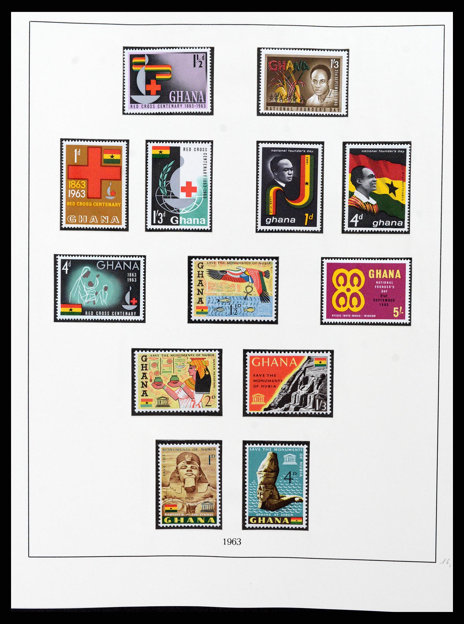 37586 019 - Postzegelverzameling 37586 Ghana 1957-1972.