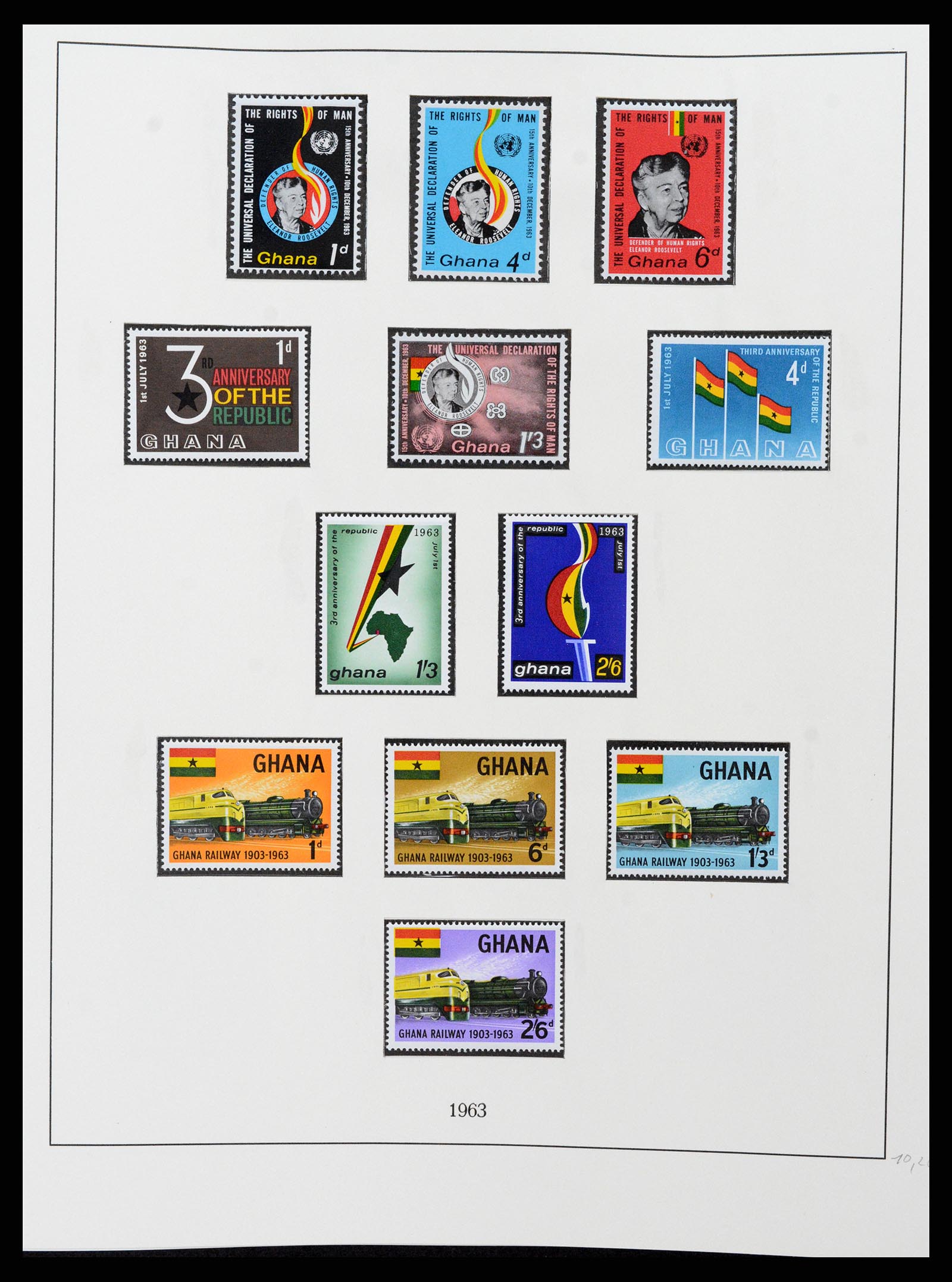 37586 021 - Postzegelverzameling 37586 Ghana 1957-1972.